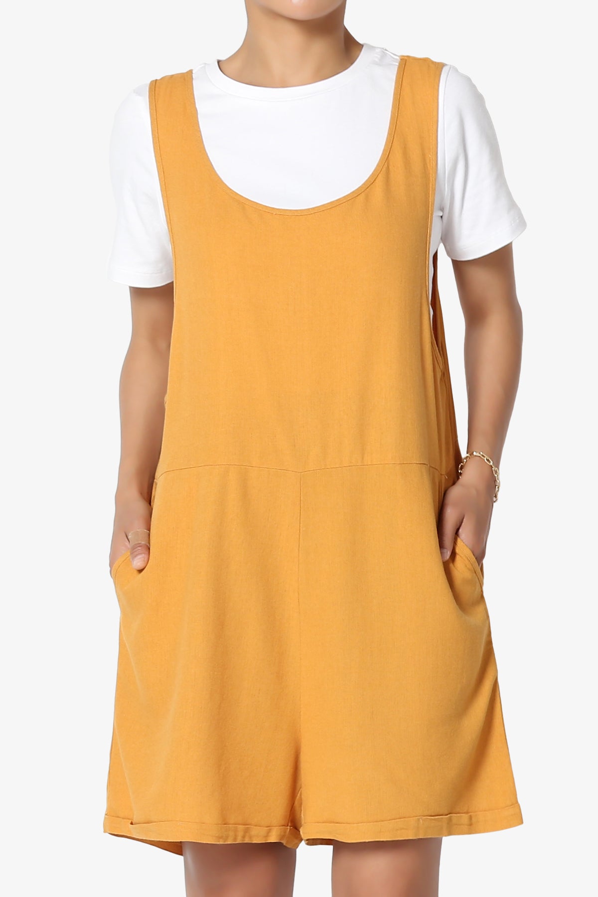 Nixi Linen Overall Romper