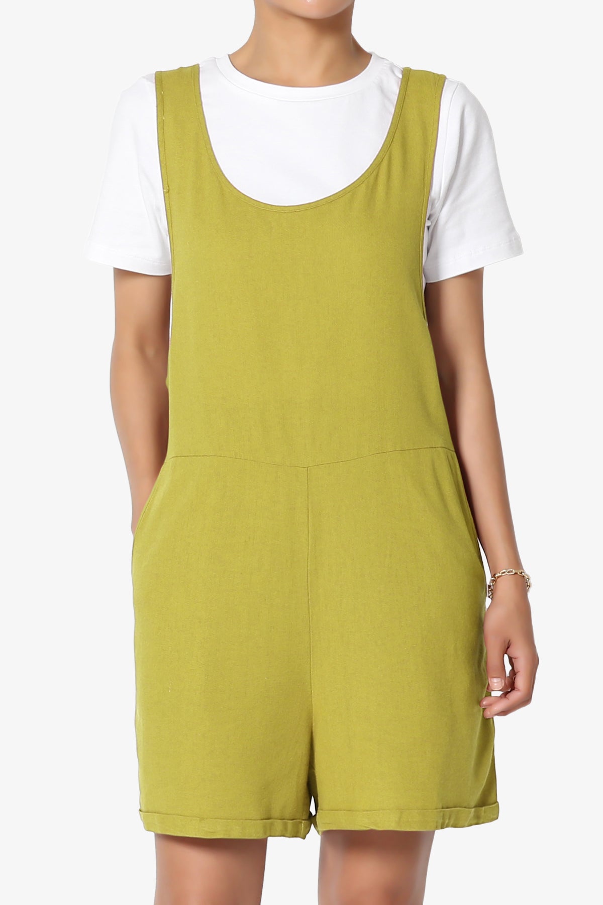 Nixi Linen Overall Romper