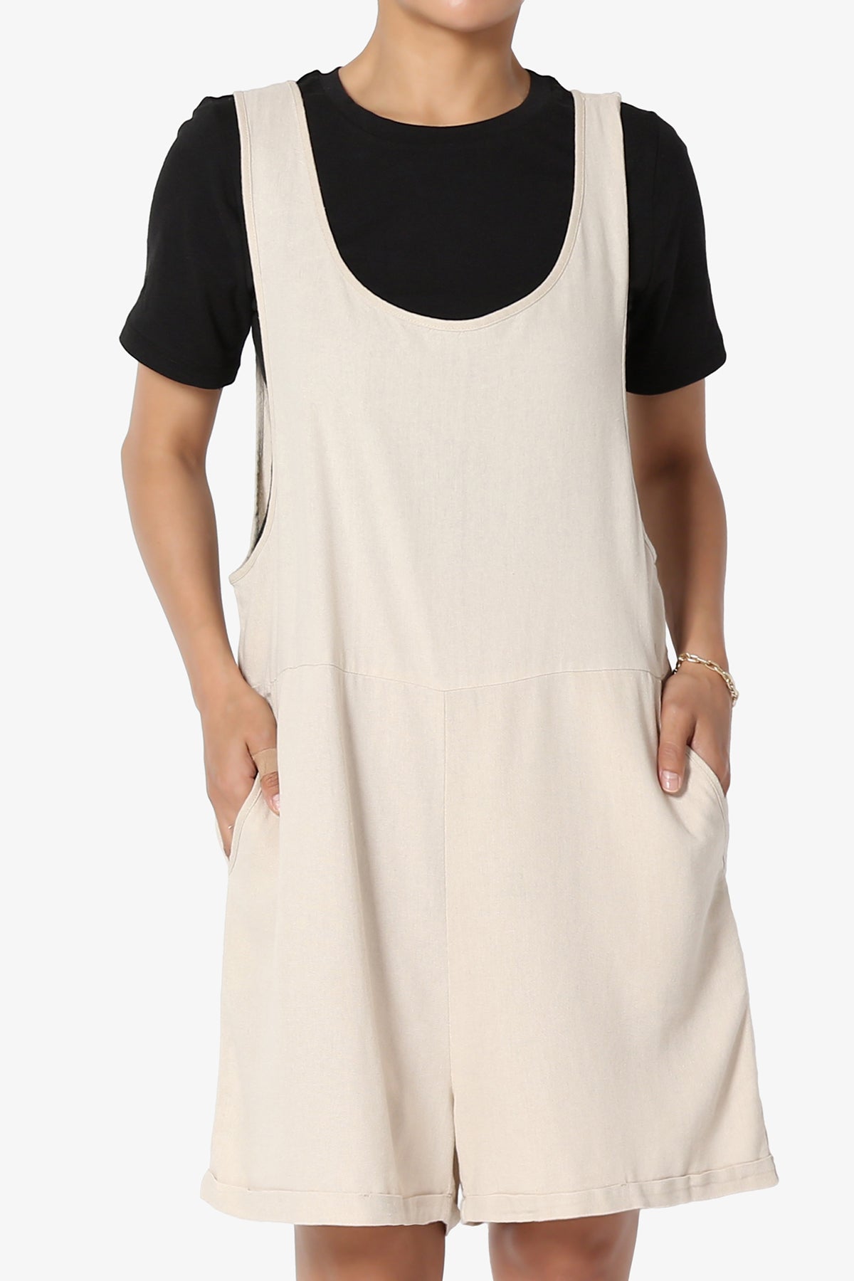 Nixi Linen Overall Romper