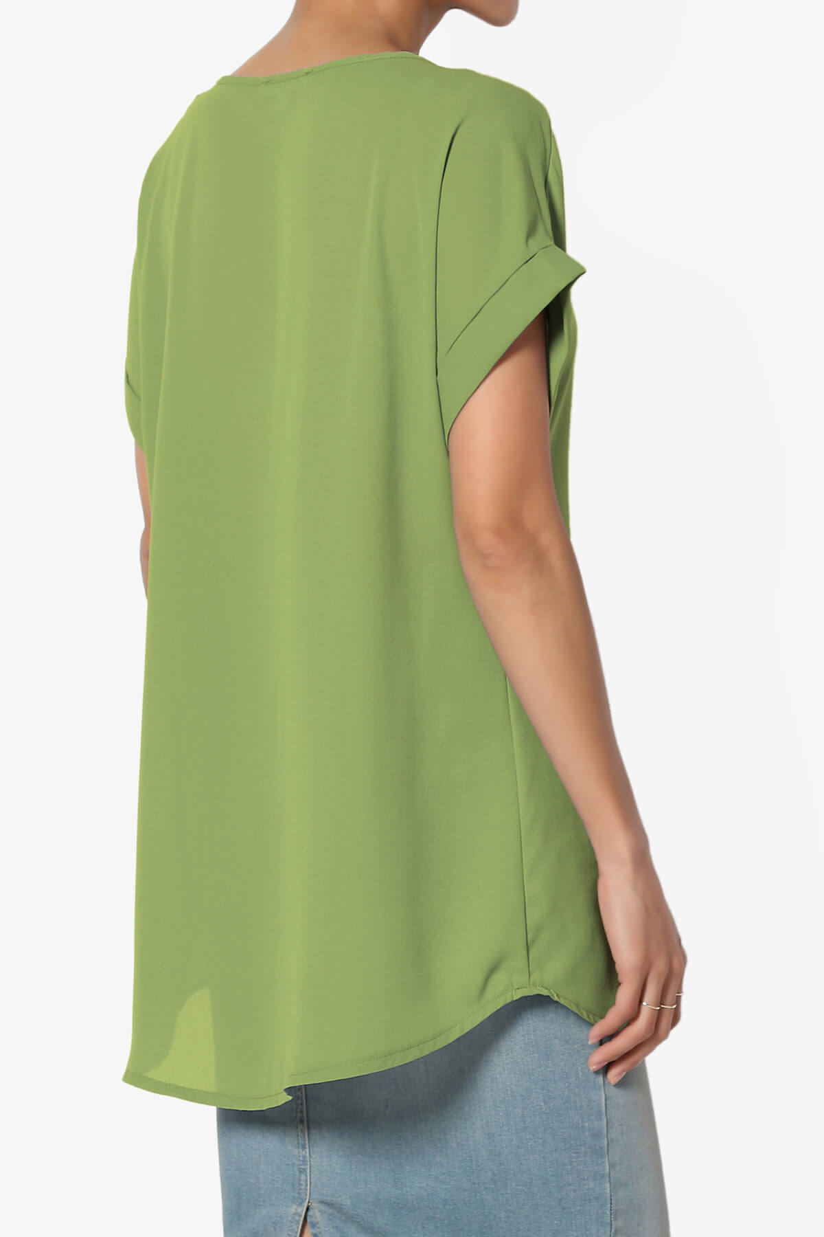 Juliette Boat Neck Chiffon Top KIWI_4