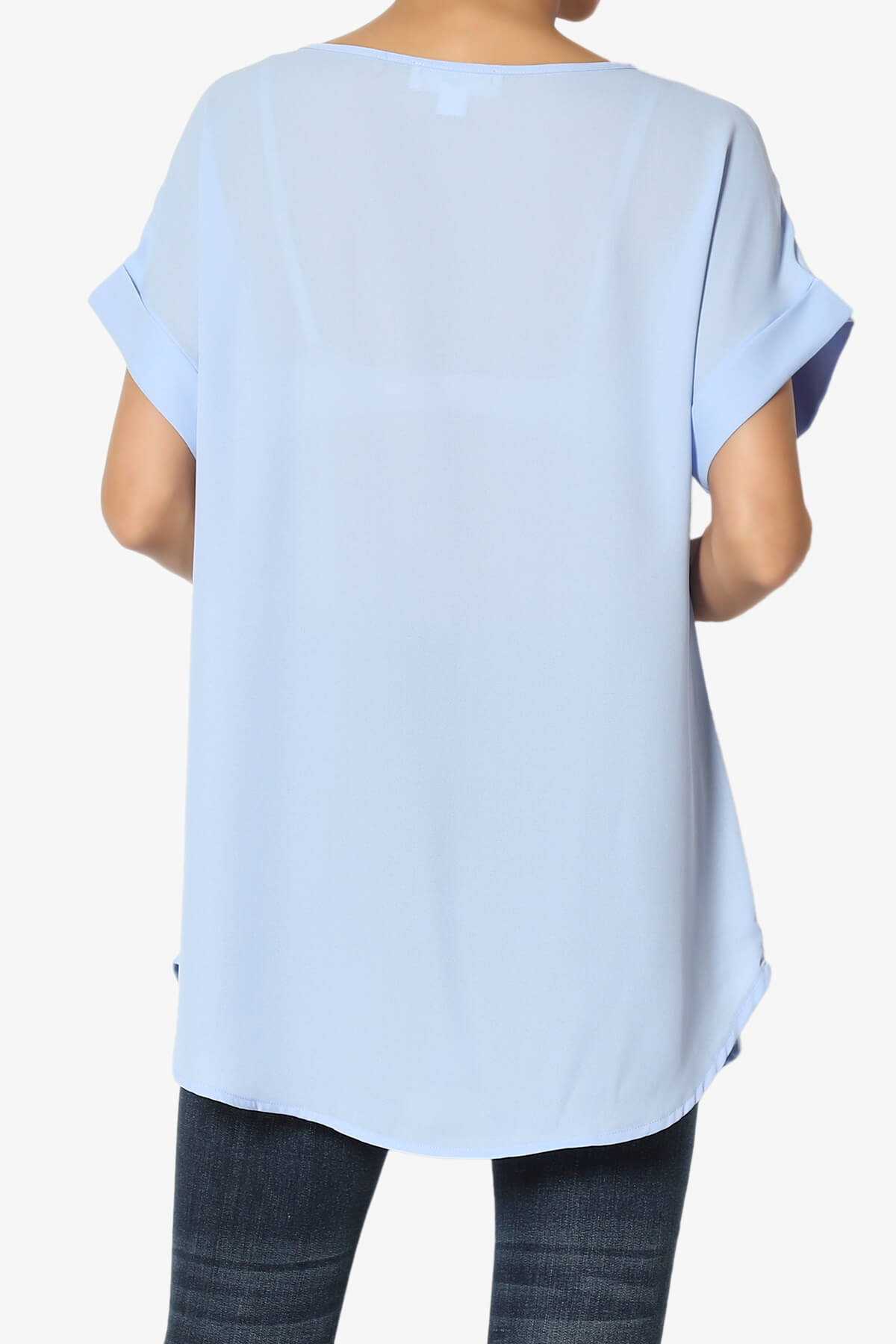 Juliette Boat Neck Chiffon Top LIGHT BLUE_2