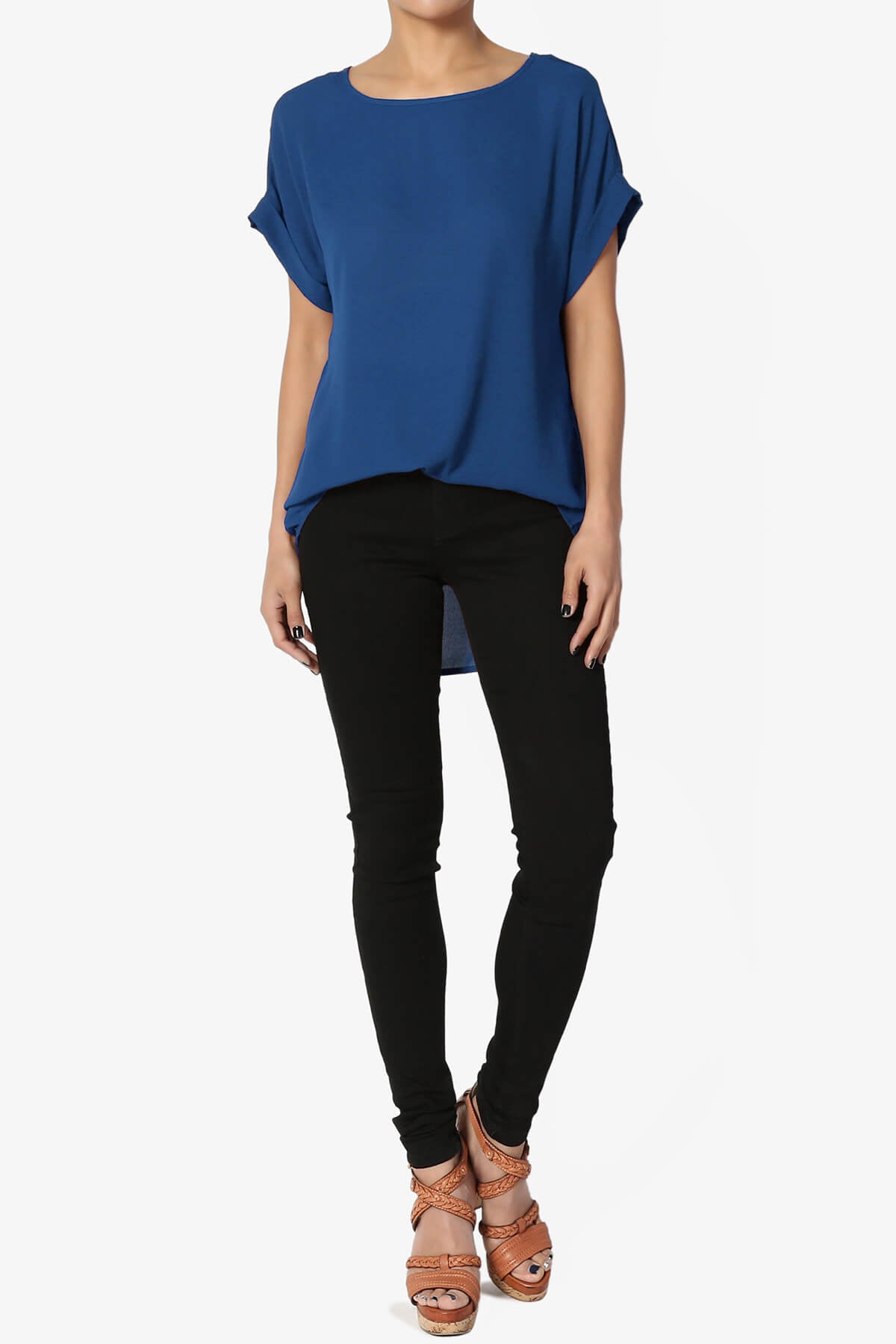 Juliette Boat Neck Chiffon Top SAPPHIRE_6