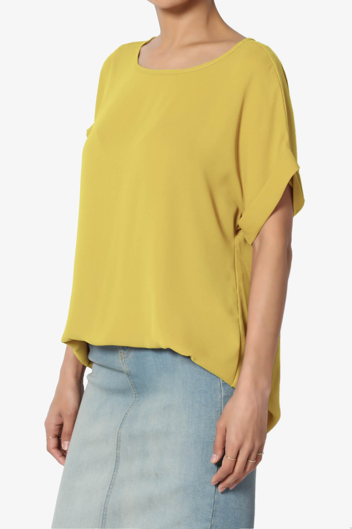 Juliette Boat Neck Chiffon Top WASABI_3