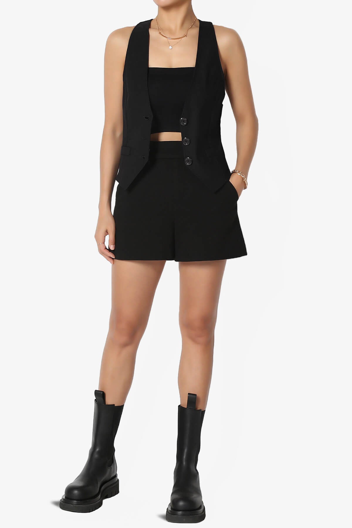 Zerega Racerback Woven Vest BLACK_6