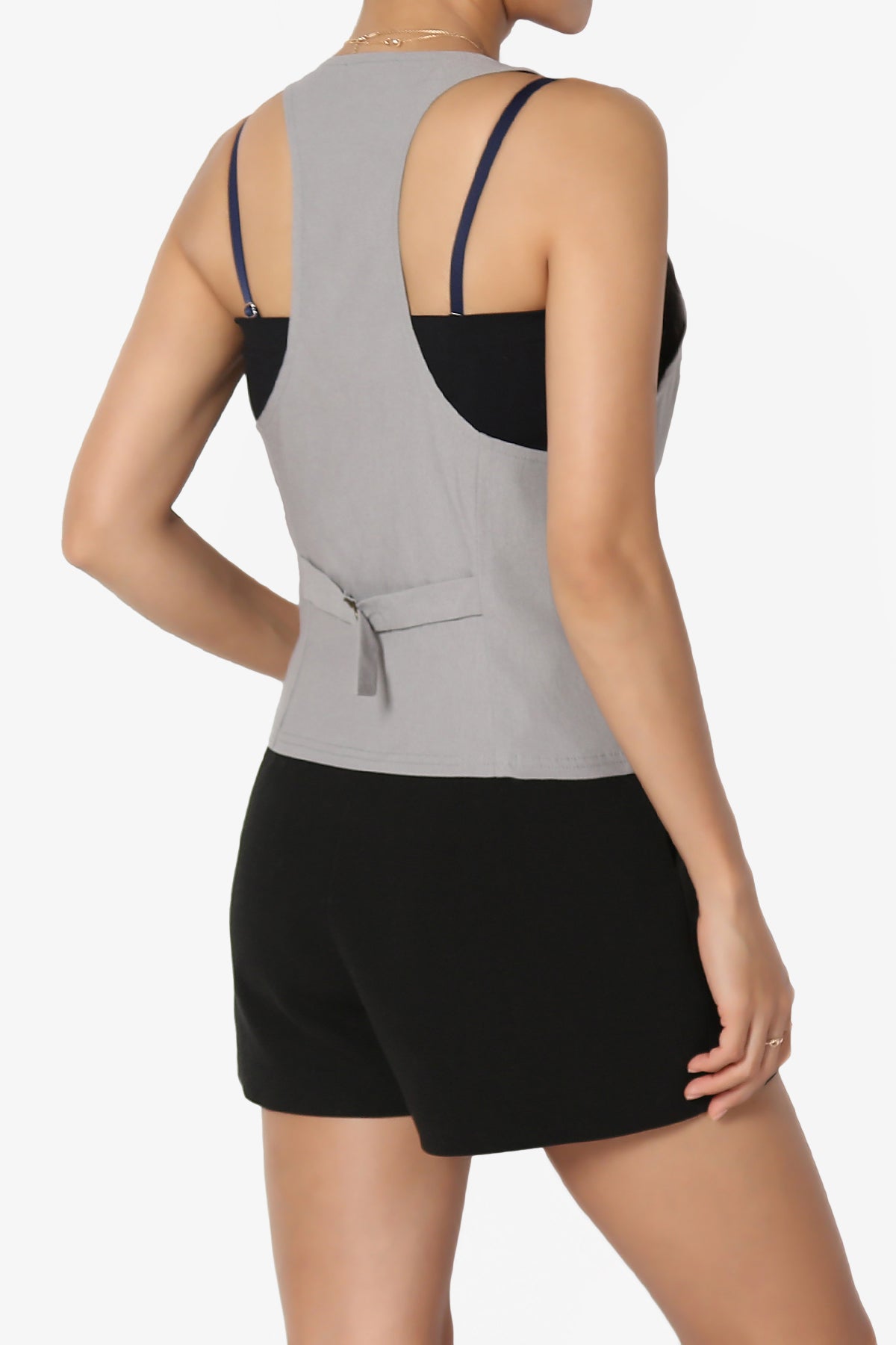 Zerega Racerback Woven Vest LIGHT GREY_4