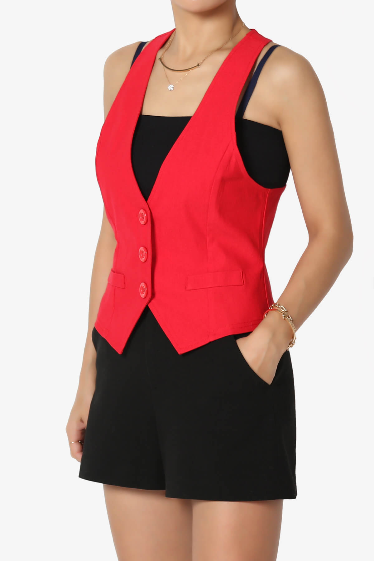 Zerega Racerback Woven Vest RED_3