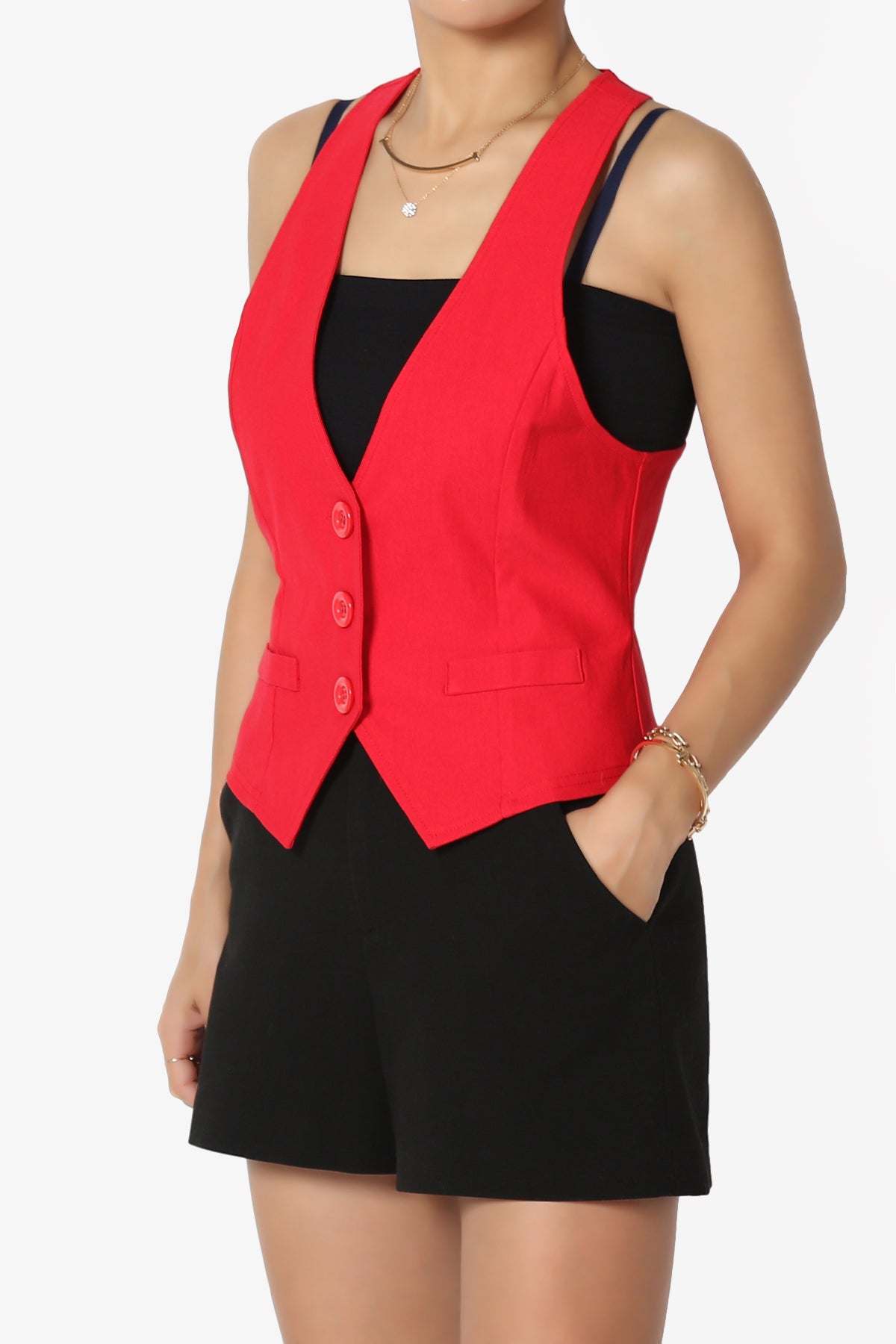Zerega Racerback Woven Vest RED_3