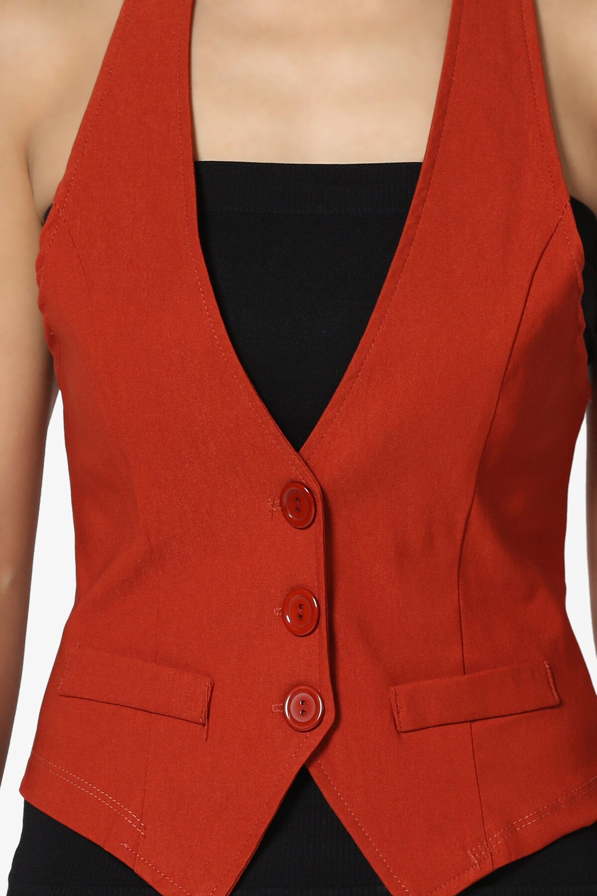 Zerega Racerback Woven Vest RUST_5