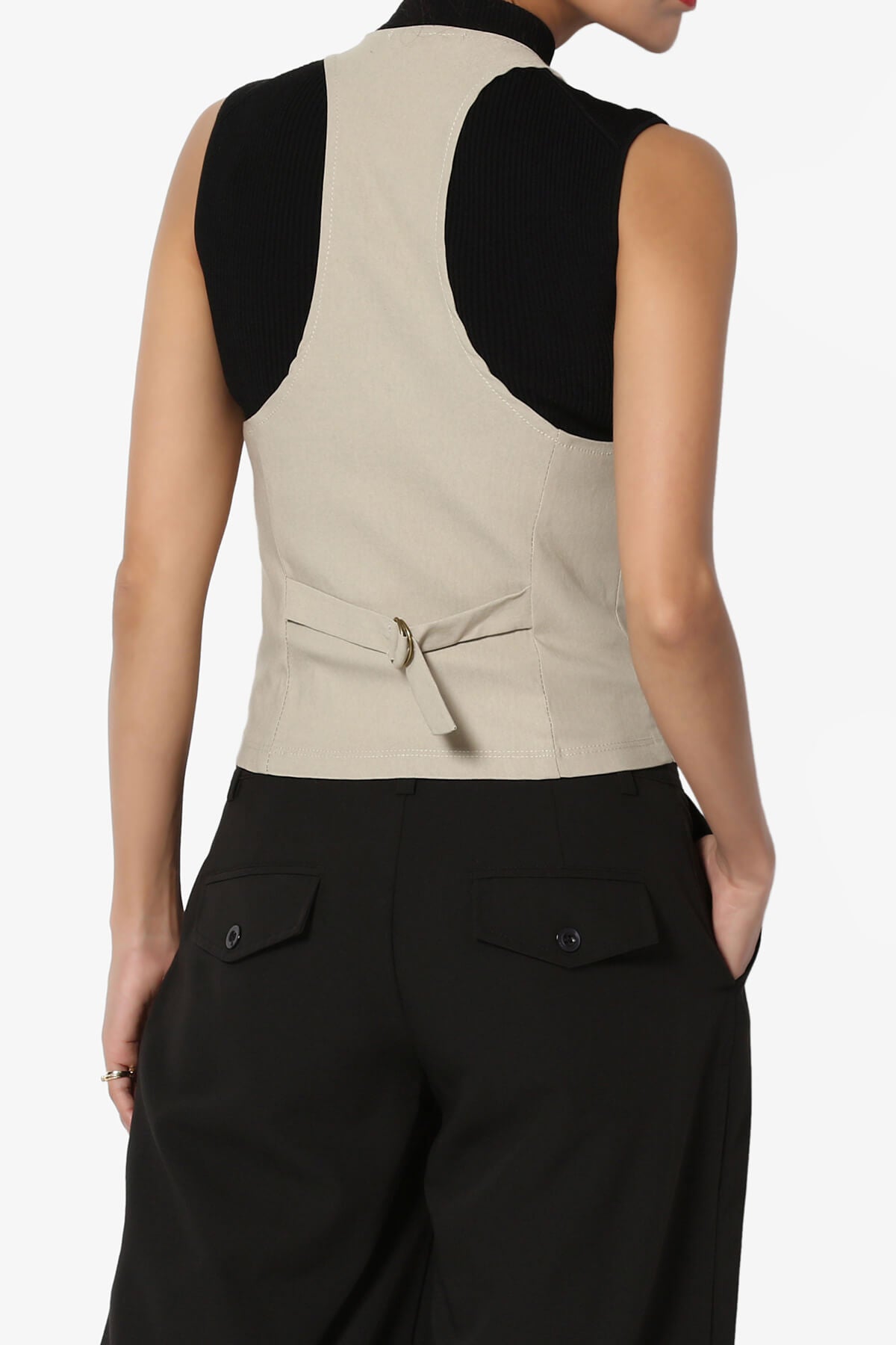 Zerega Racerback Woven Vest TAN_2