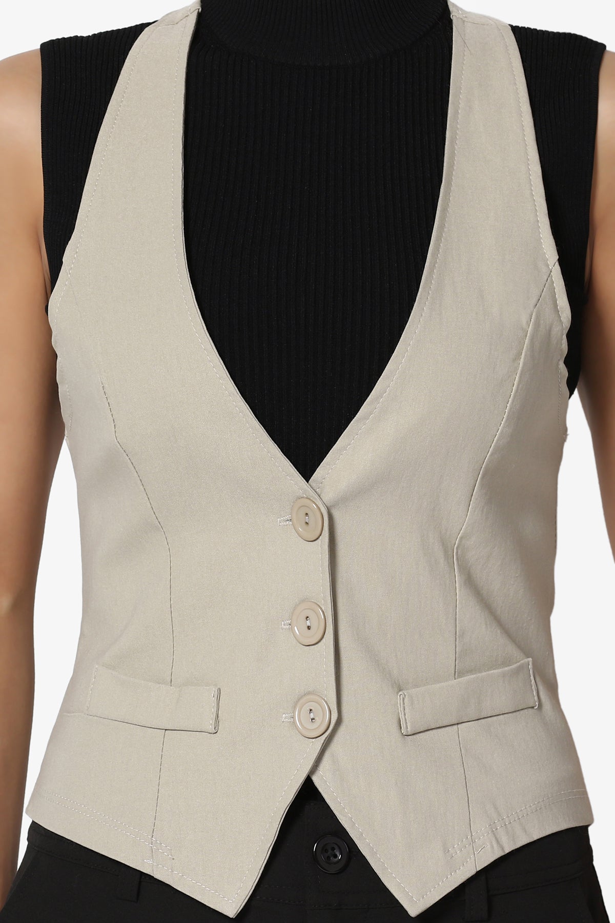 Zerega Racerback Woven Vest TAN_5