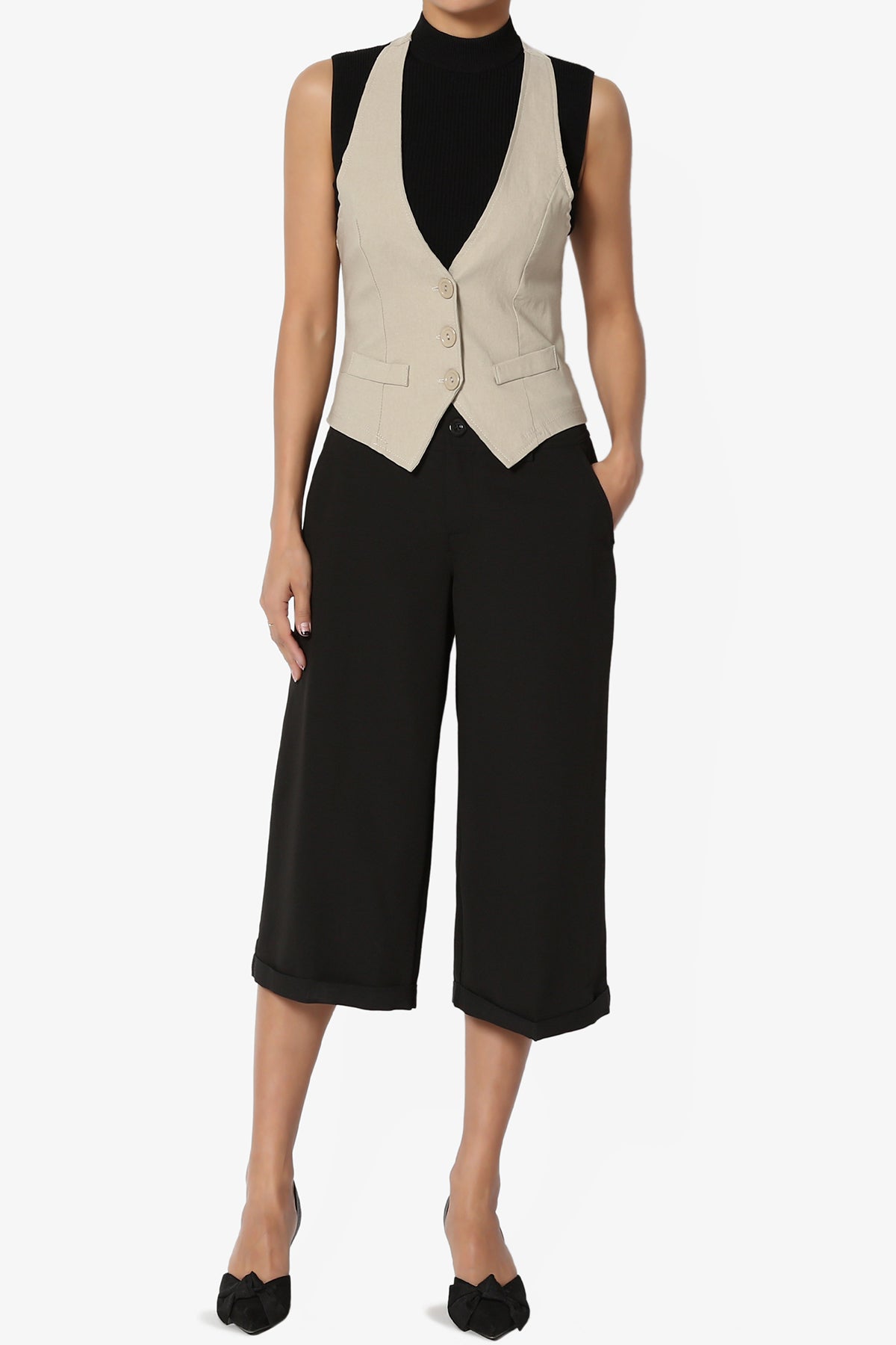 Zerega Racerback Woven Vest TAN_6