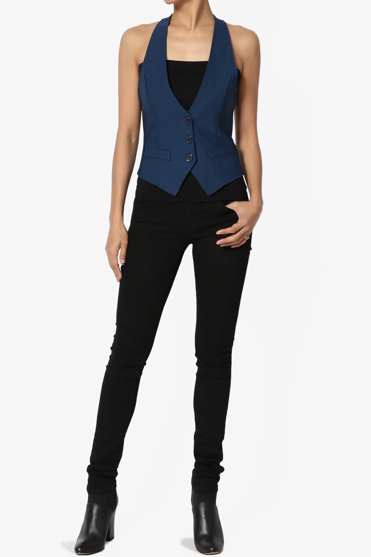 Zerega Racerback Woven Vest TEAL_6