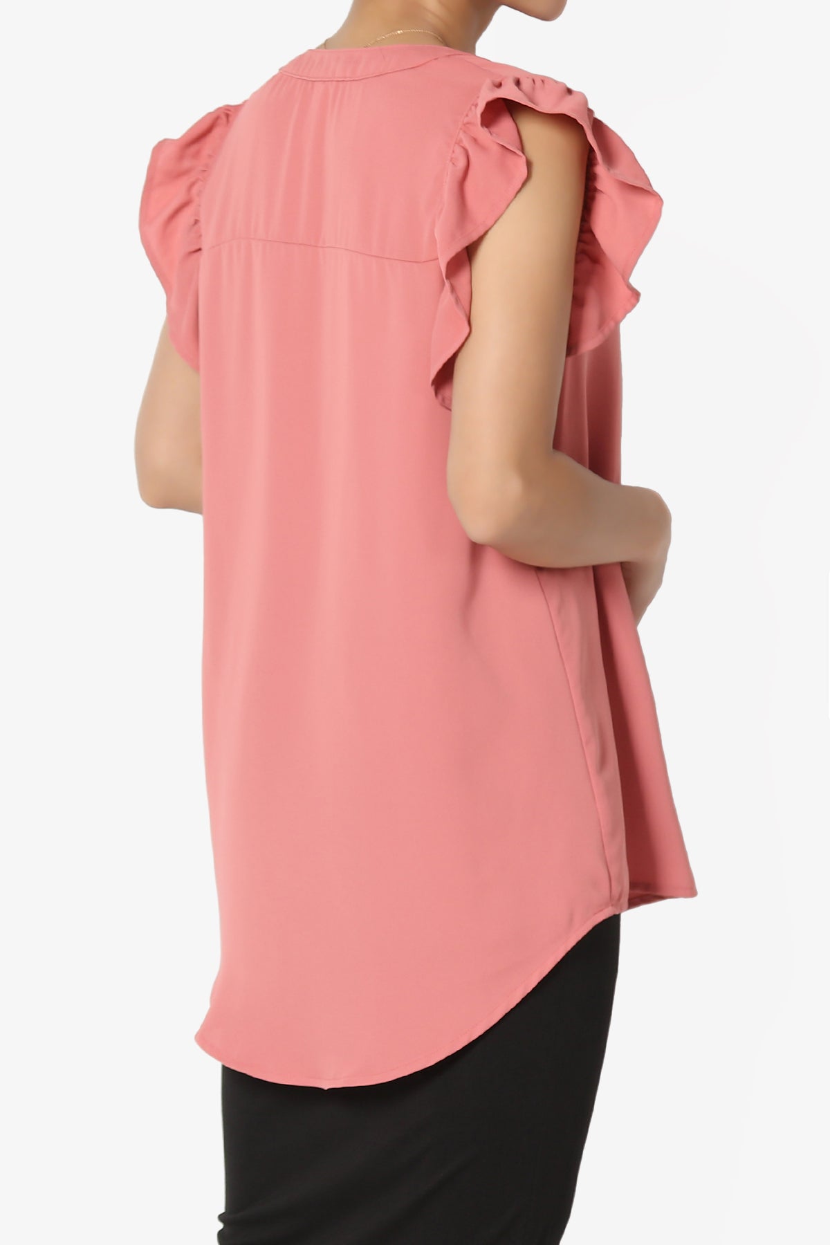 Flamin Ruffle Short Sleeve Blouse