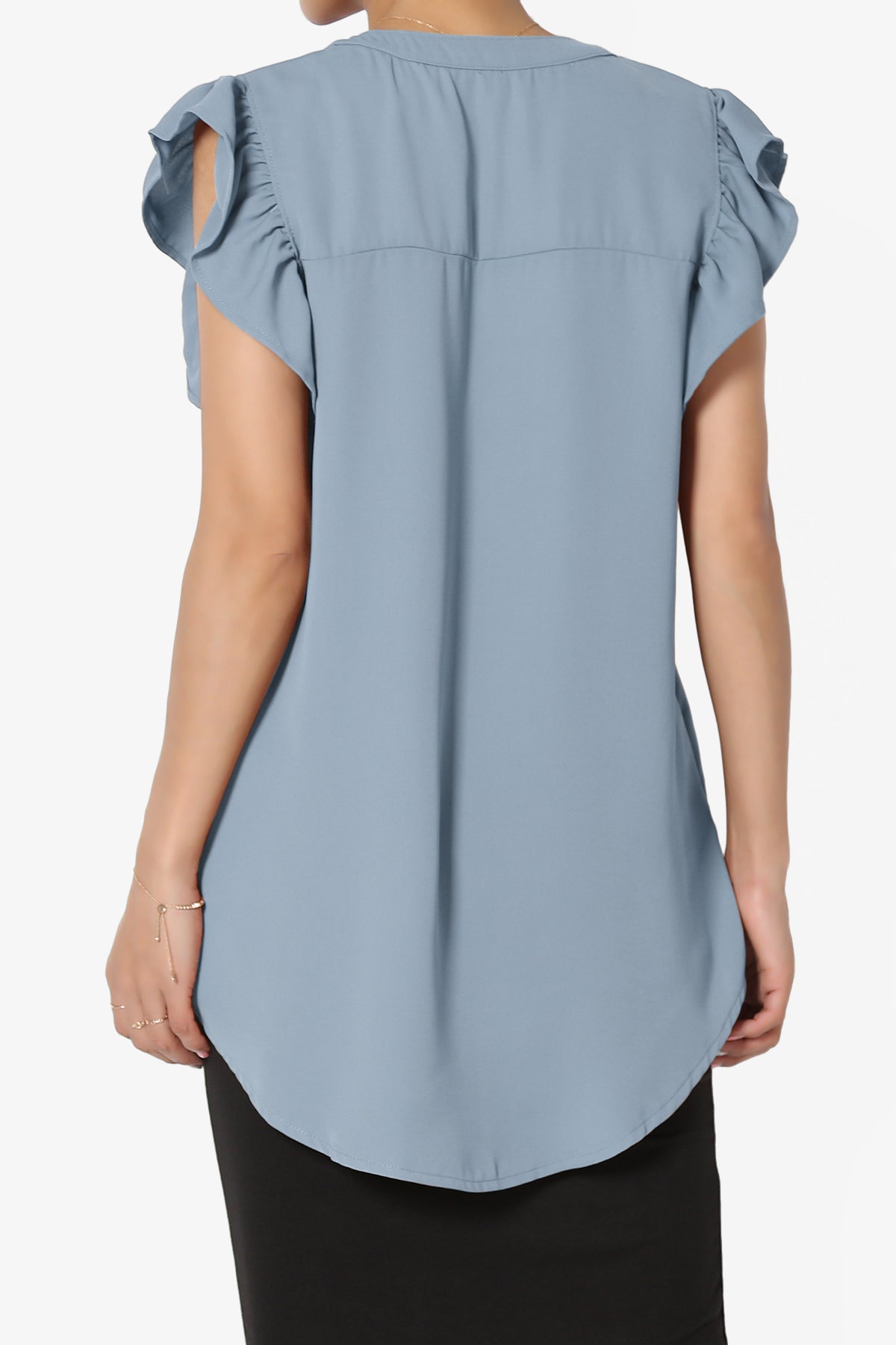 Flamin Ruffle Short Sleeve Blouse