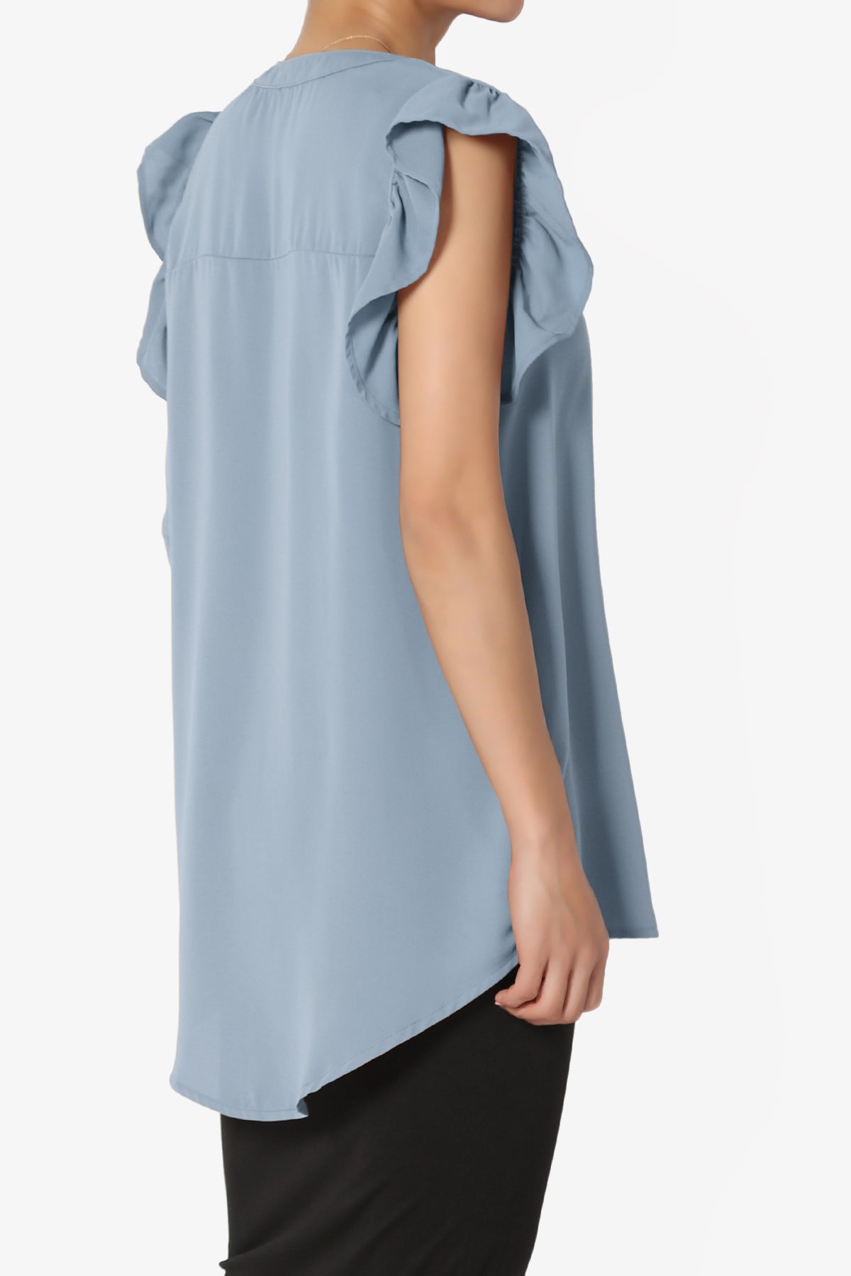 Flamin Ruffle Short Sleeve Blouse