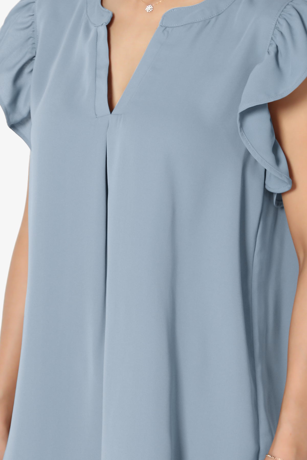 Flamin Ruffle Short Sleeve Blouse