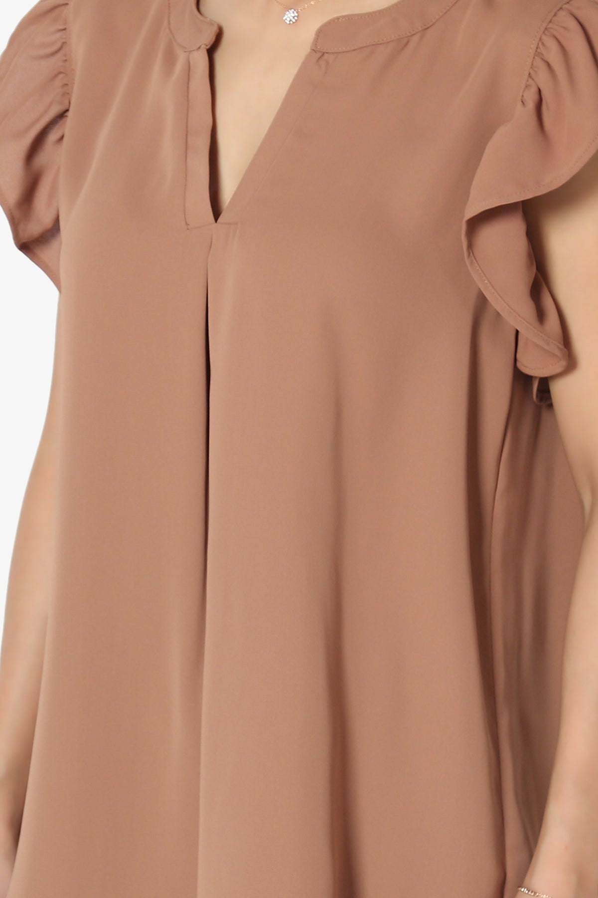 Flamin Ruffle Short Sleeve Blouse