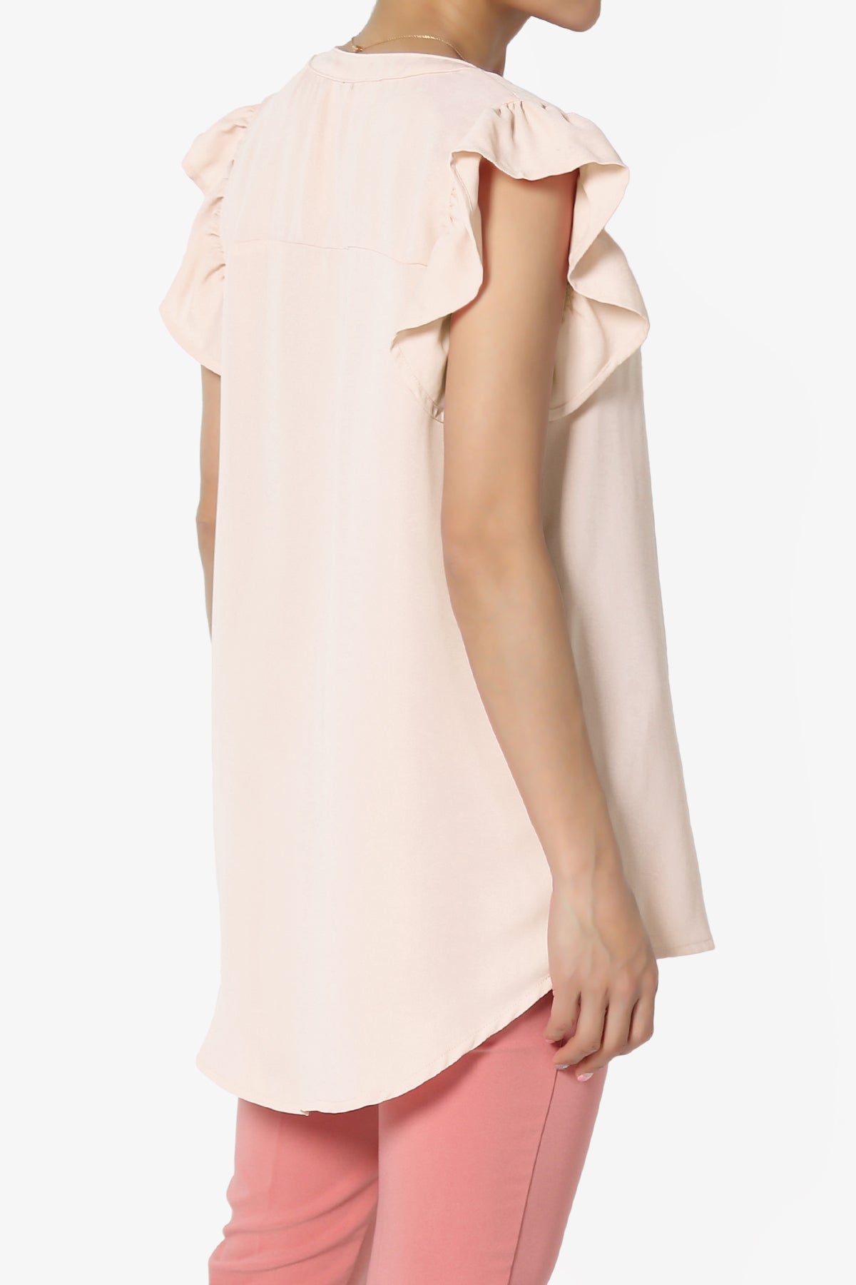 Flamin Ruffle Short Sleeve Blouse
