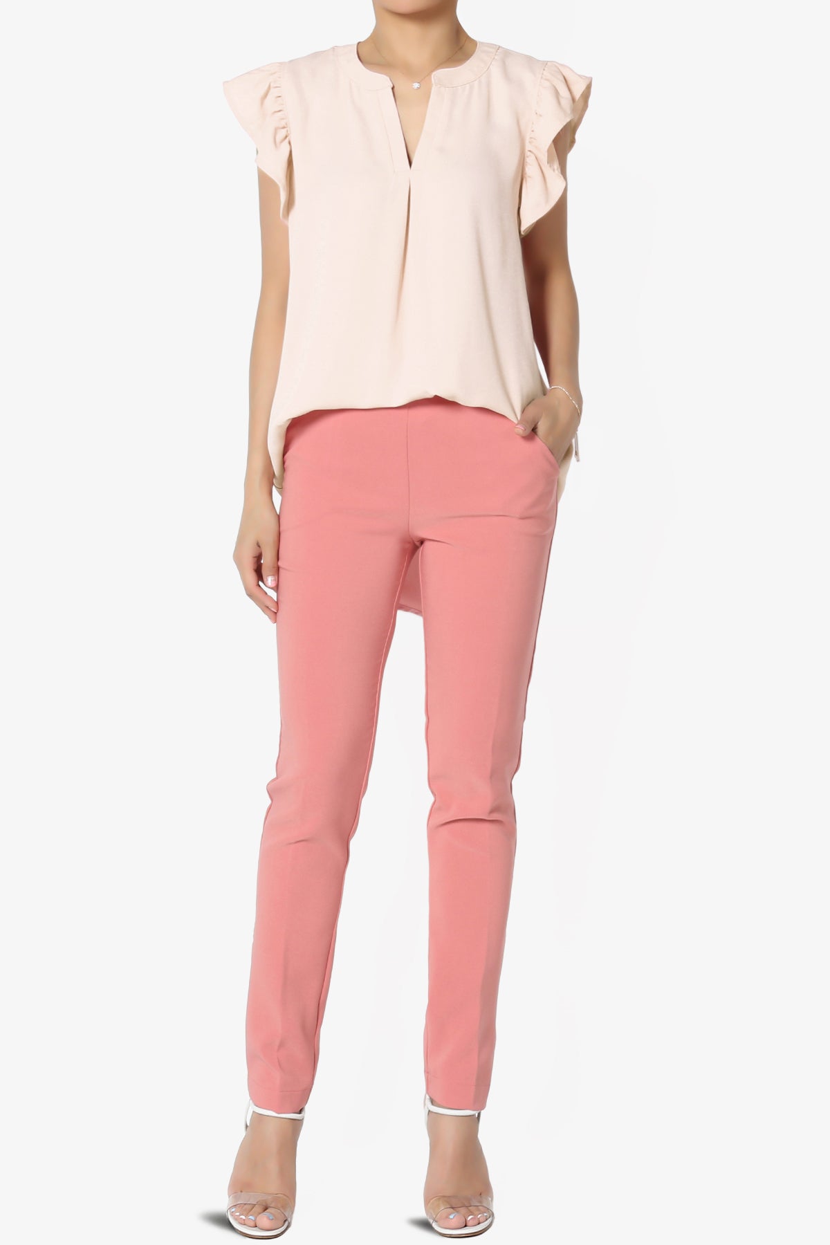 Flamin Ruffle Short Sleeve Blouse PLUS