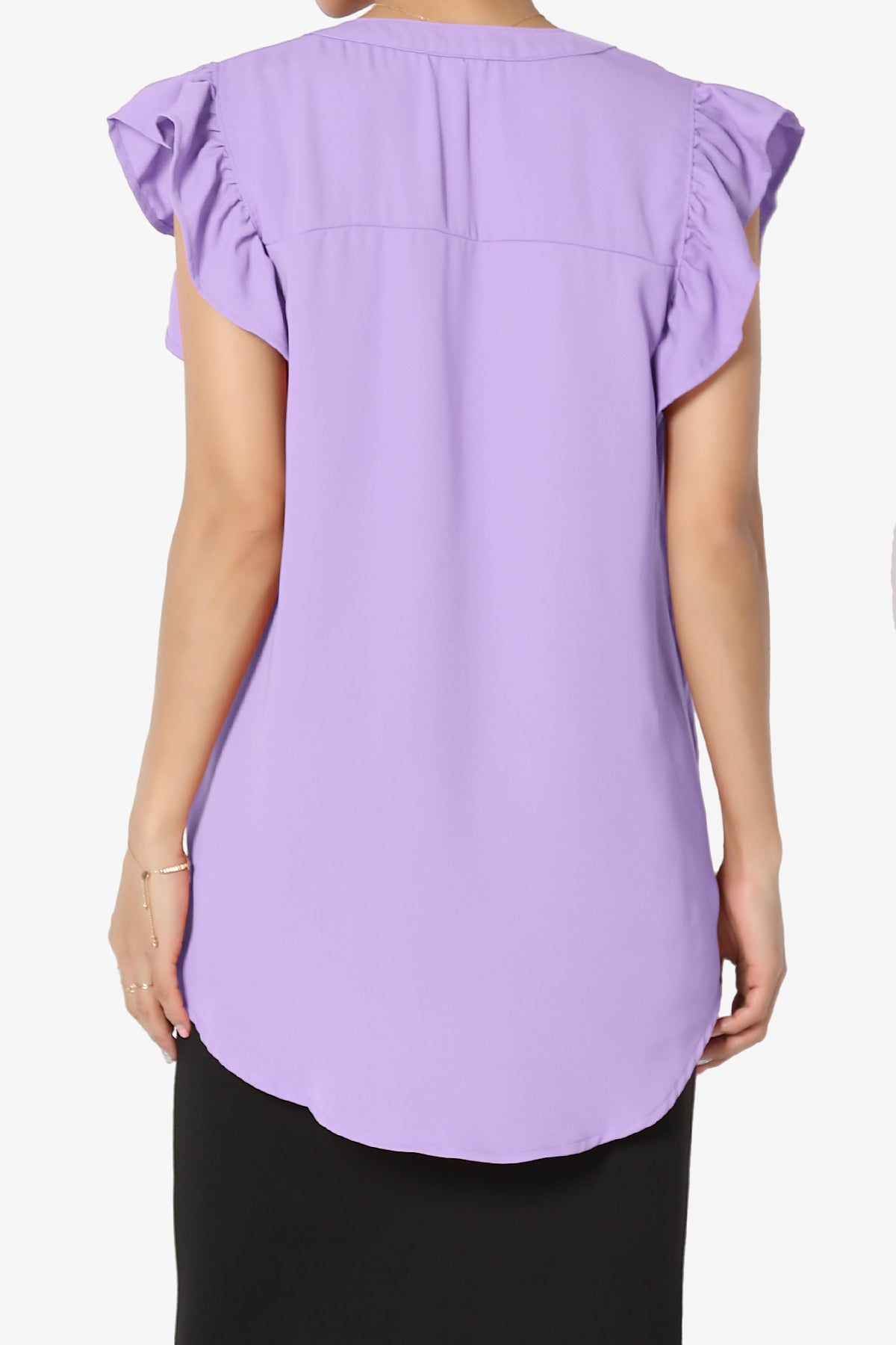 Flamin Ruffle Short Sleeve Blouse