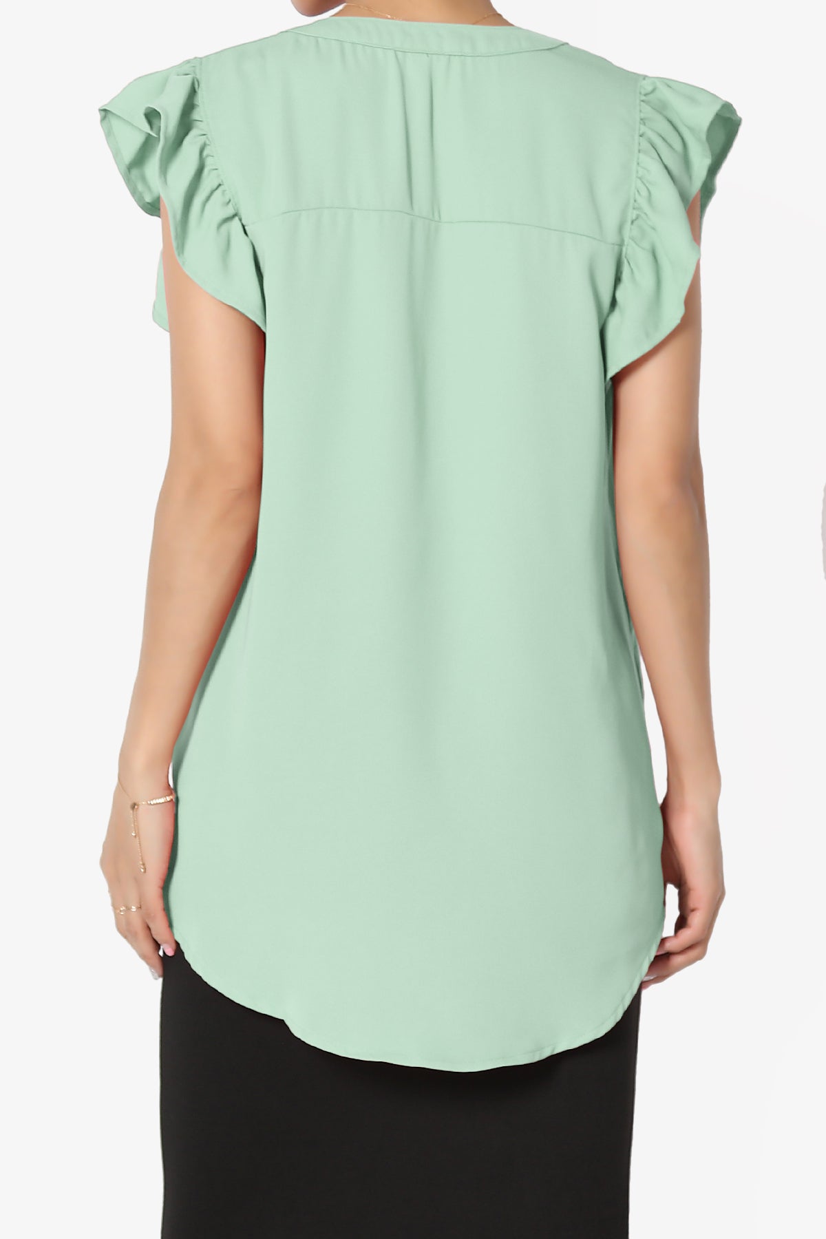 Flamin Ruffle Short Sleeve Blouse PLUS