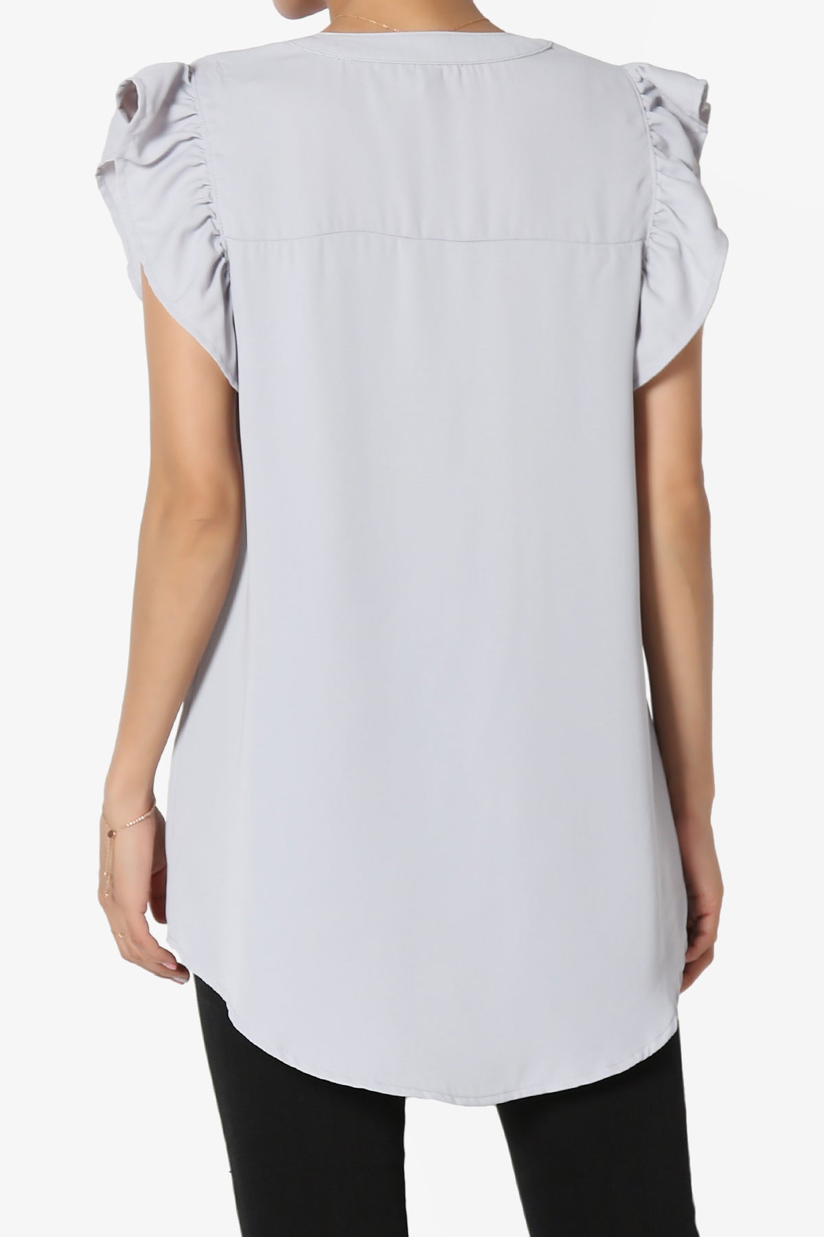 Flamin Ruffle Short Sleeve Blouse