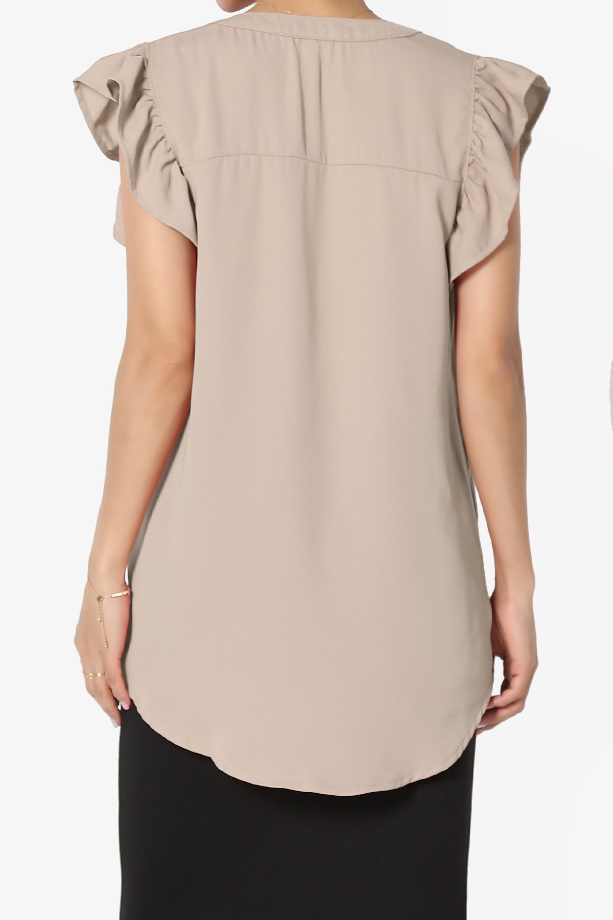 Flamin Ruffle Short Sleeve Blouse PLUS