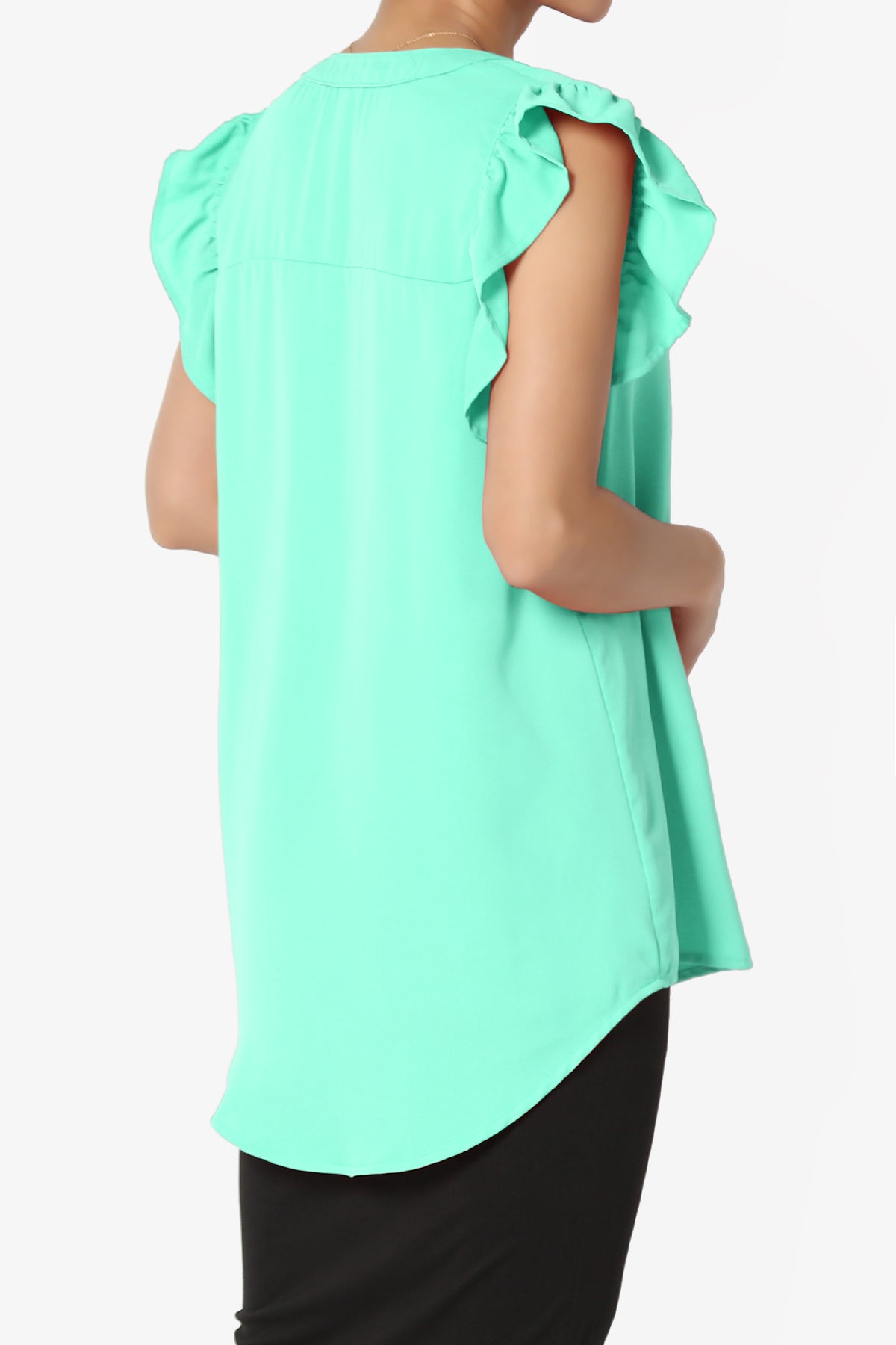 Flamin Ruffle Short Sleeve Blouse PLUS