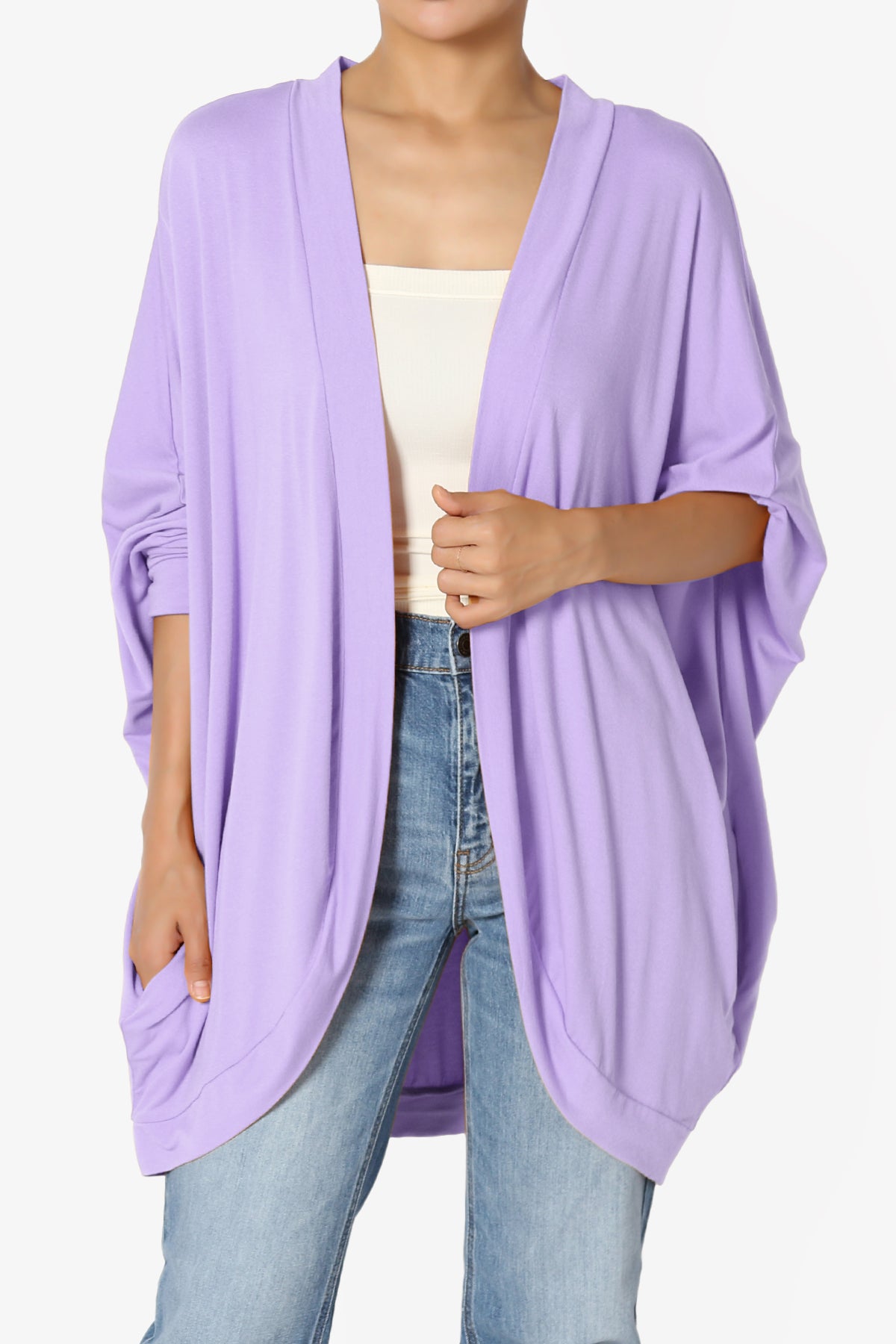 Lourde Cocoon Batwing Sleeve Cardigan PLUS