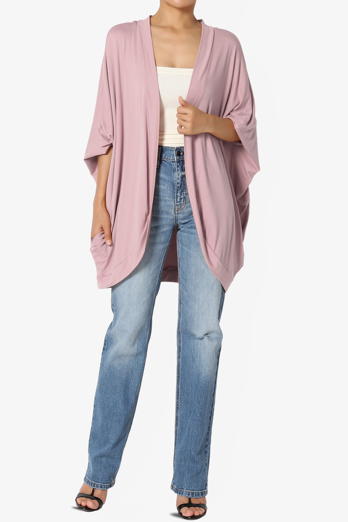 Lourde Cocoon Batwing Sleeve Cardigan PLUS
