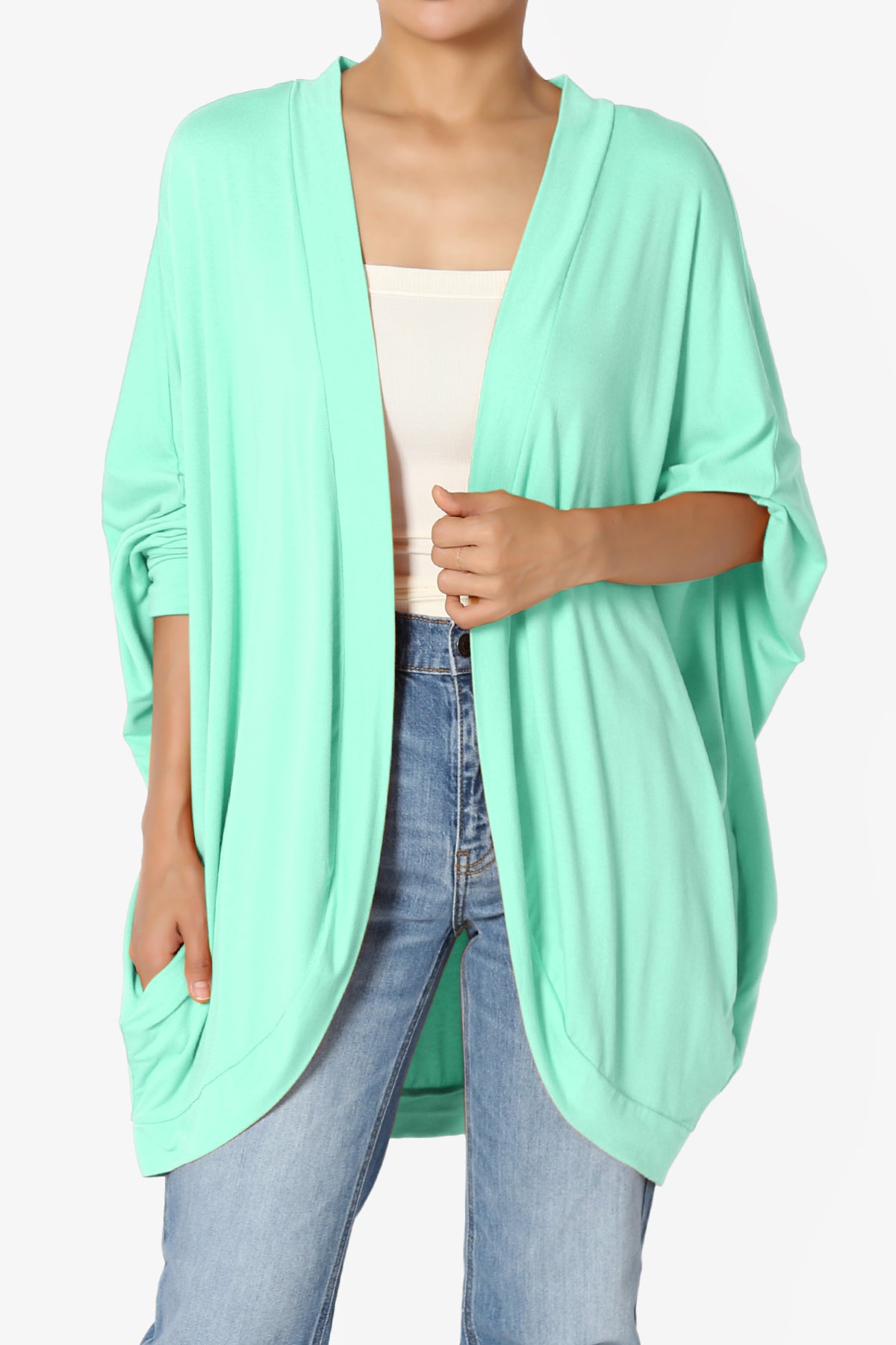 Lourde Cocoon Batwing Sleeve Cardigan PLUS