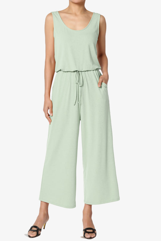 Xaren Sleeveless Blouson Culotte  Jumpsuit PLUS