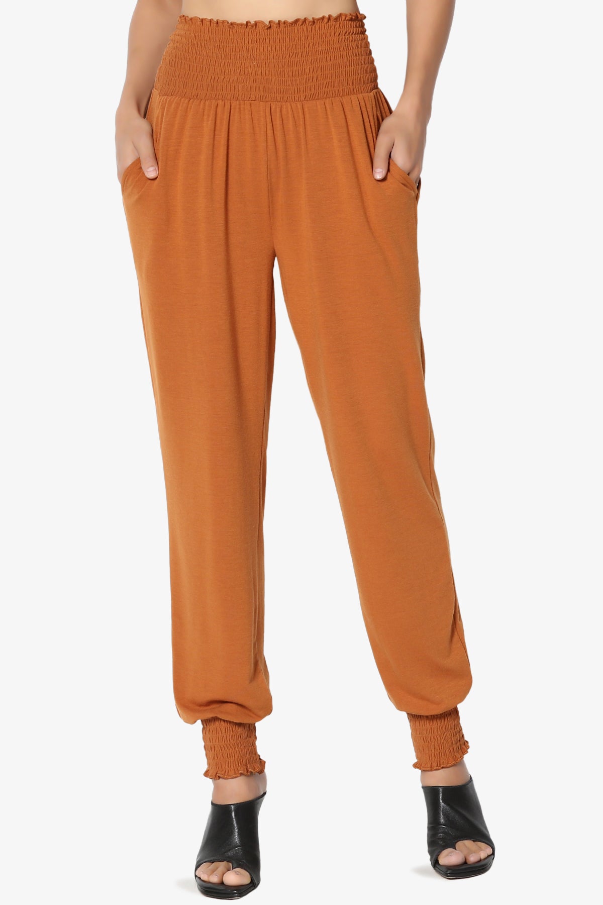 Estella Smocked Waist & Cuff Harem Pants PLUS