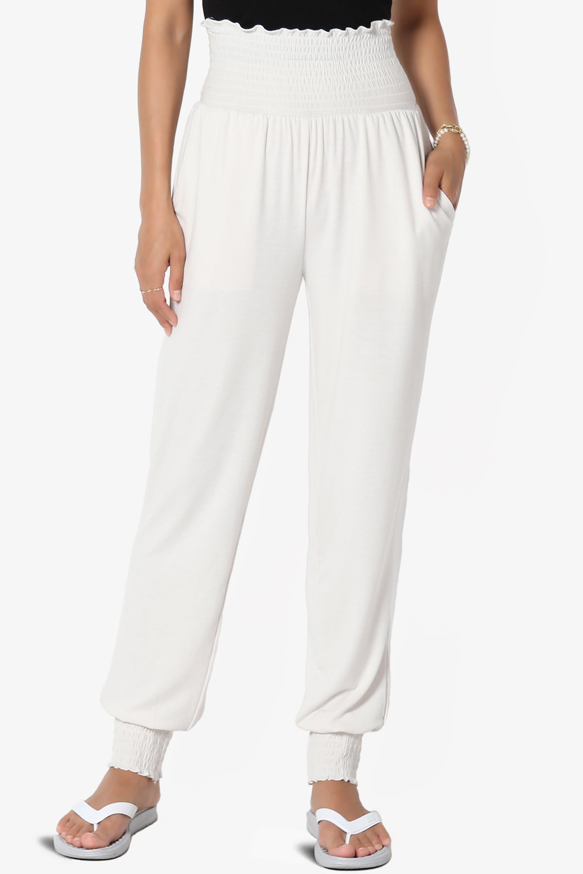 Estella Smocked Waist & Cuff Harem Pants