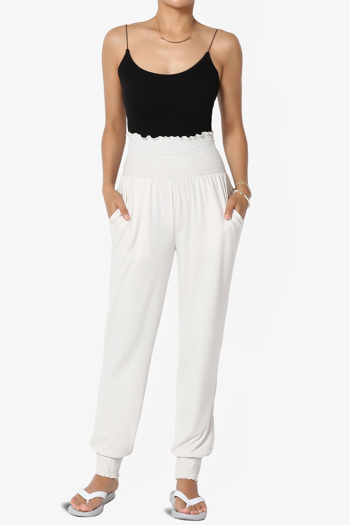 Estella Smocked Waist & Cuff Harem Pants