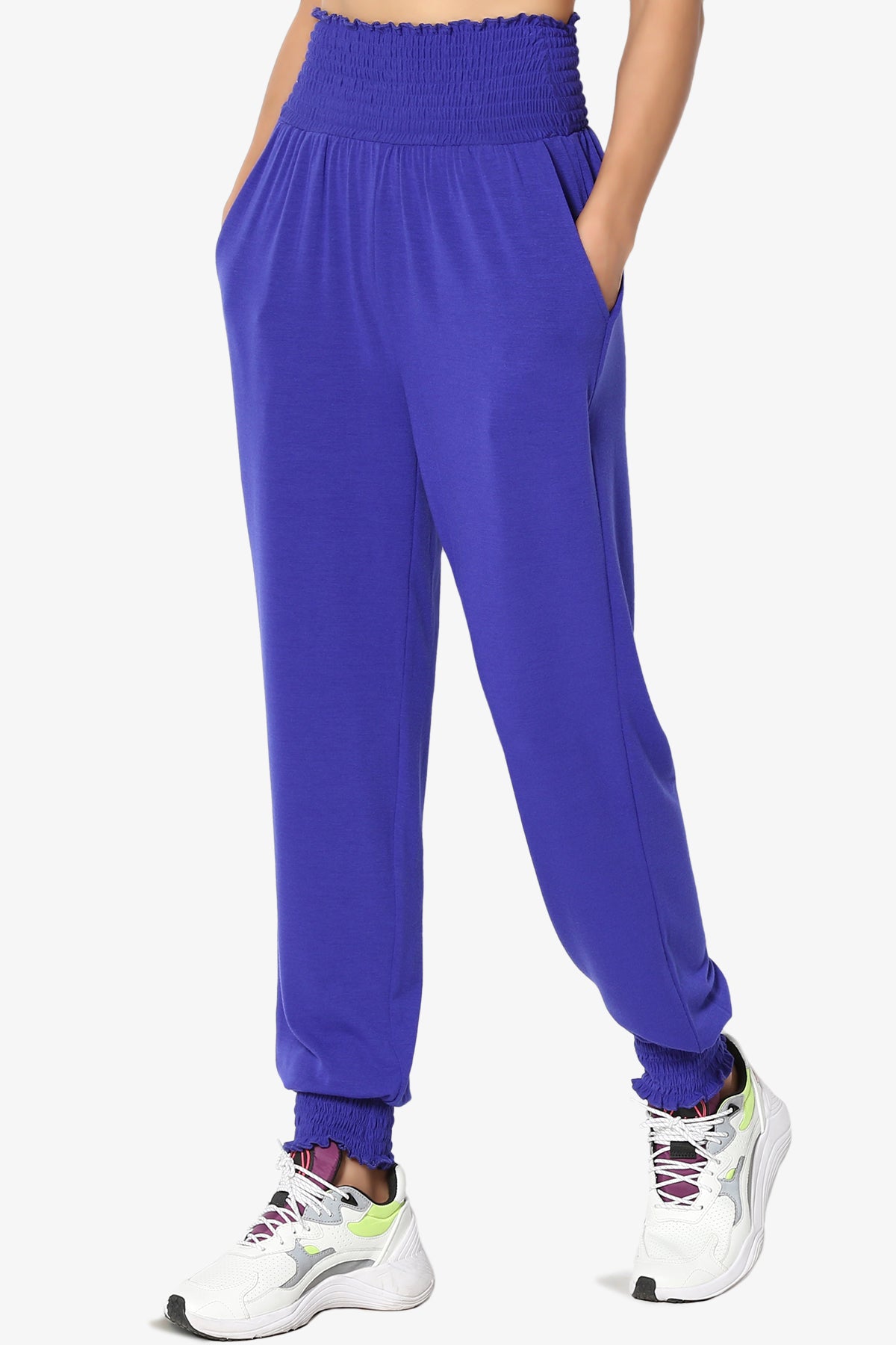 Estella Smocked Waist & Cuff Harem Pants PLUS