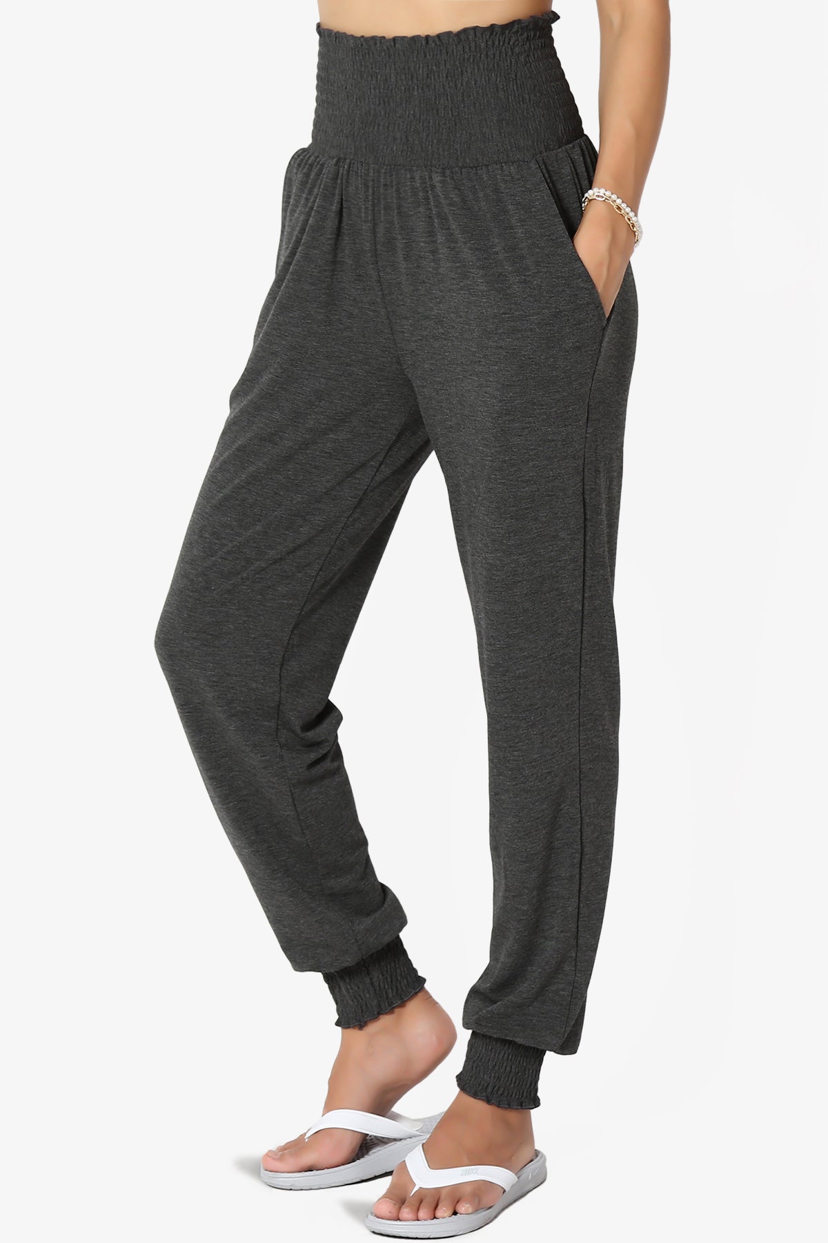 Estella Smocked Waist & Cuff Harem Pants