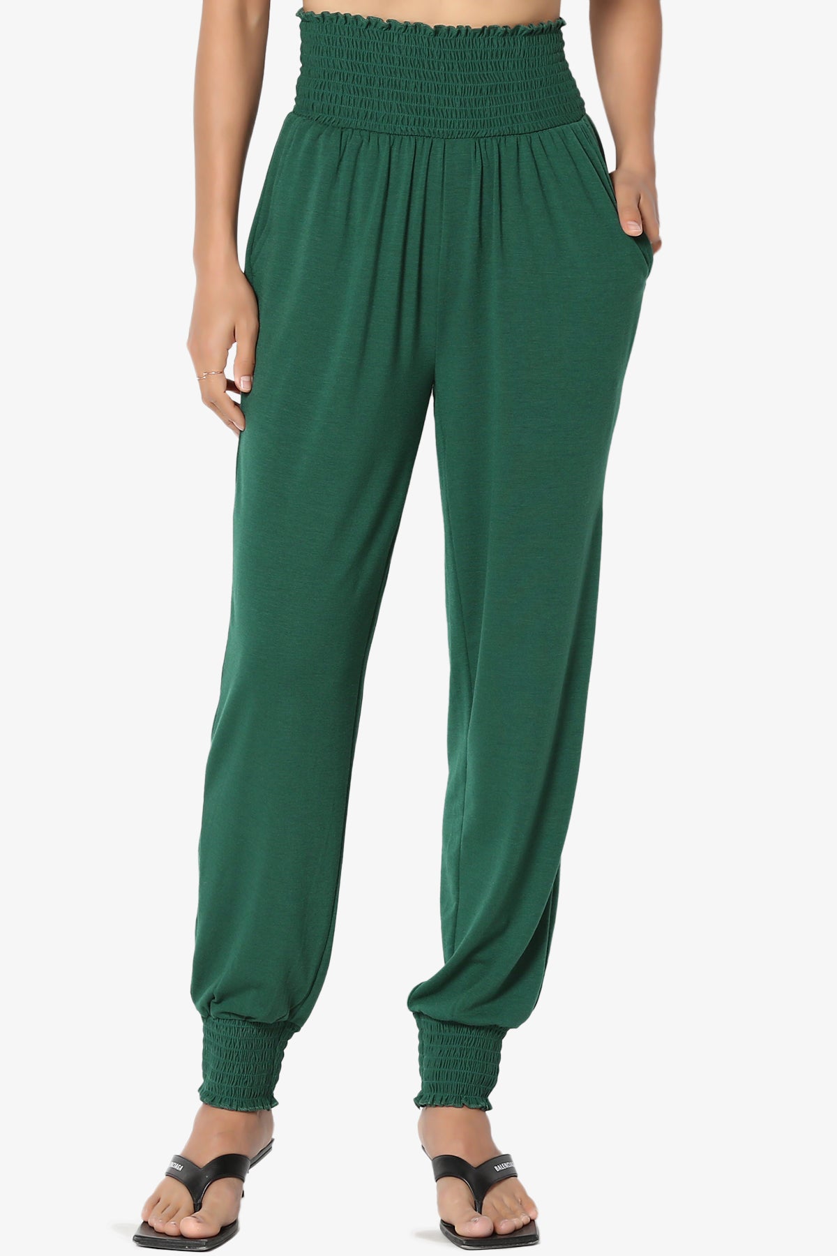 Estella Smocked Waist & Cuff Harem Pants