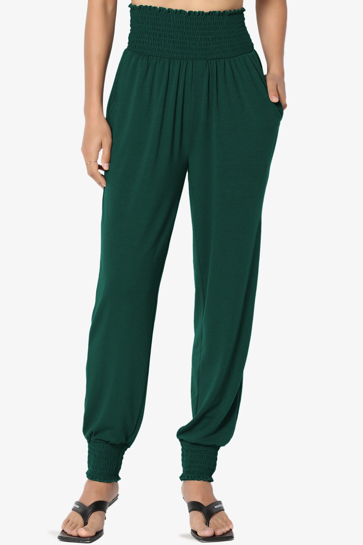 Estella Smocked Waist & Cuff Harem Pants