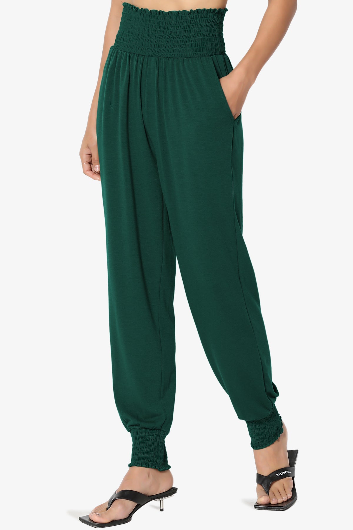 Estella Smocked Waist & Cuff Harem Pants