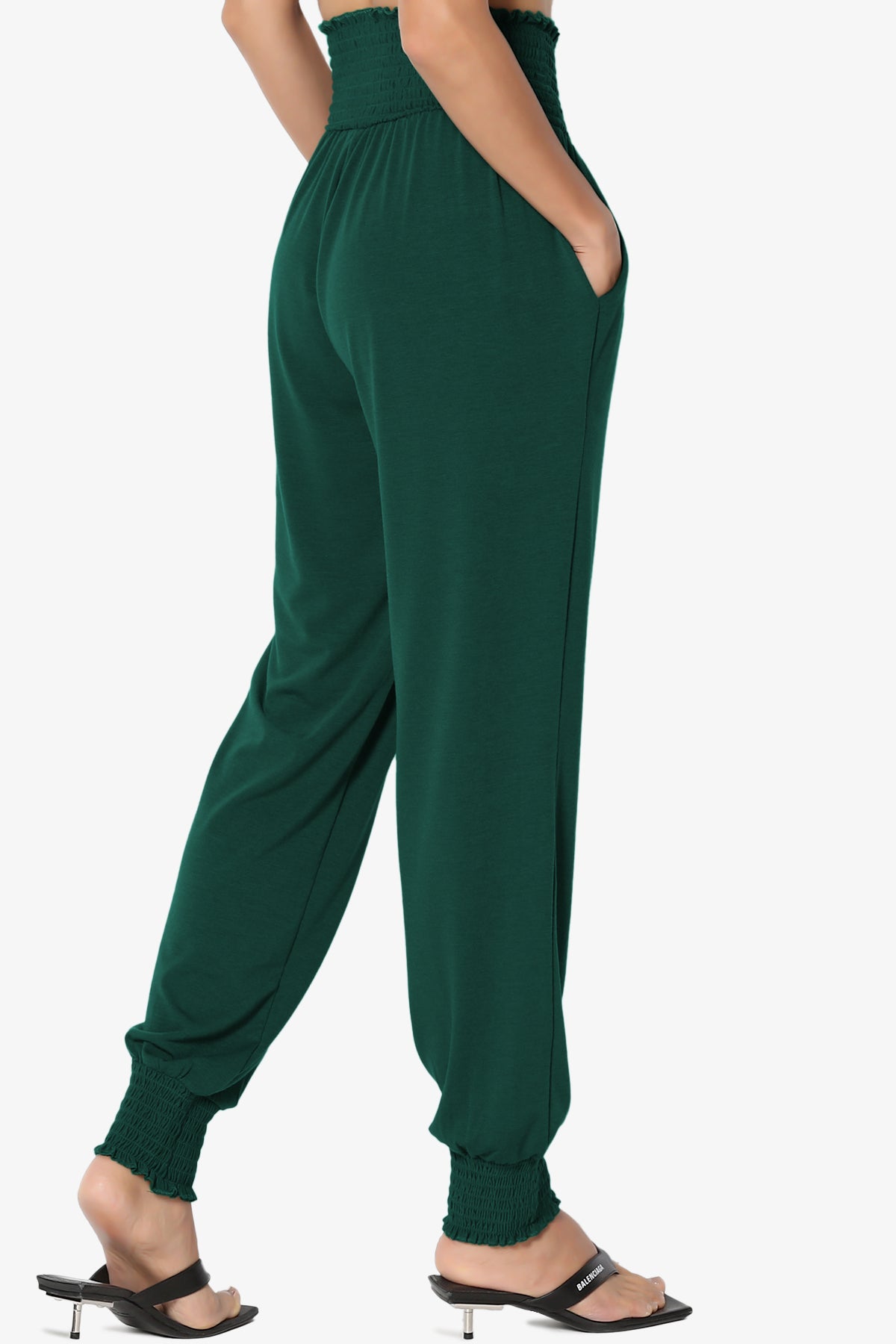 Estella Smocked Waist & Cuff Harem Pants PLUS