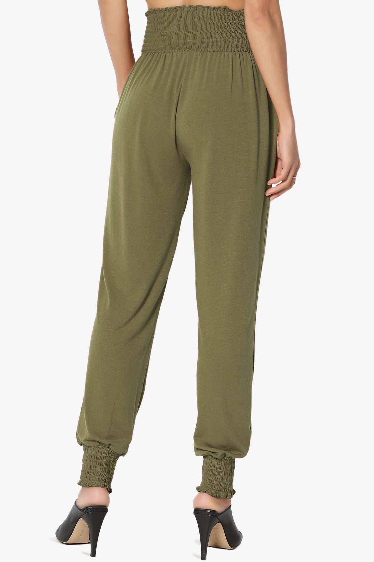 Estella Smocked Waist & Cuff Harem Pants