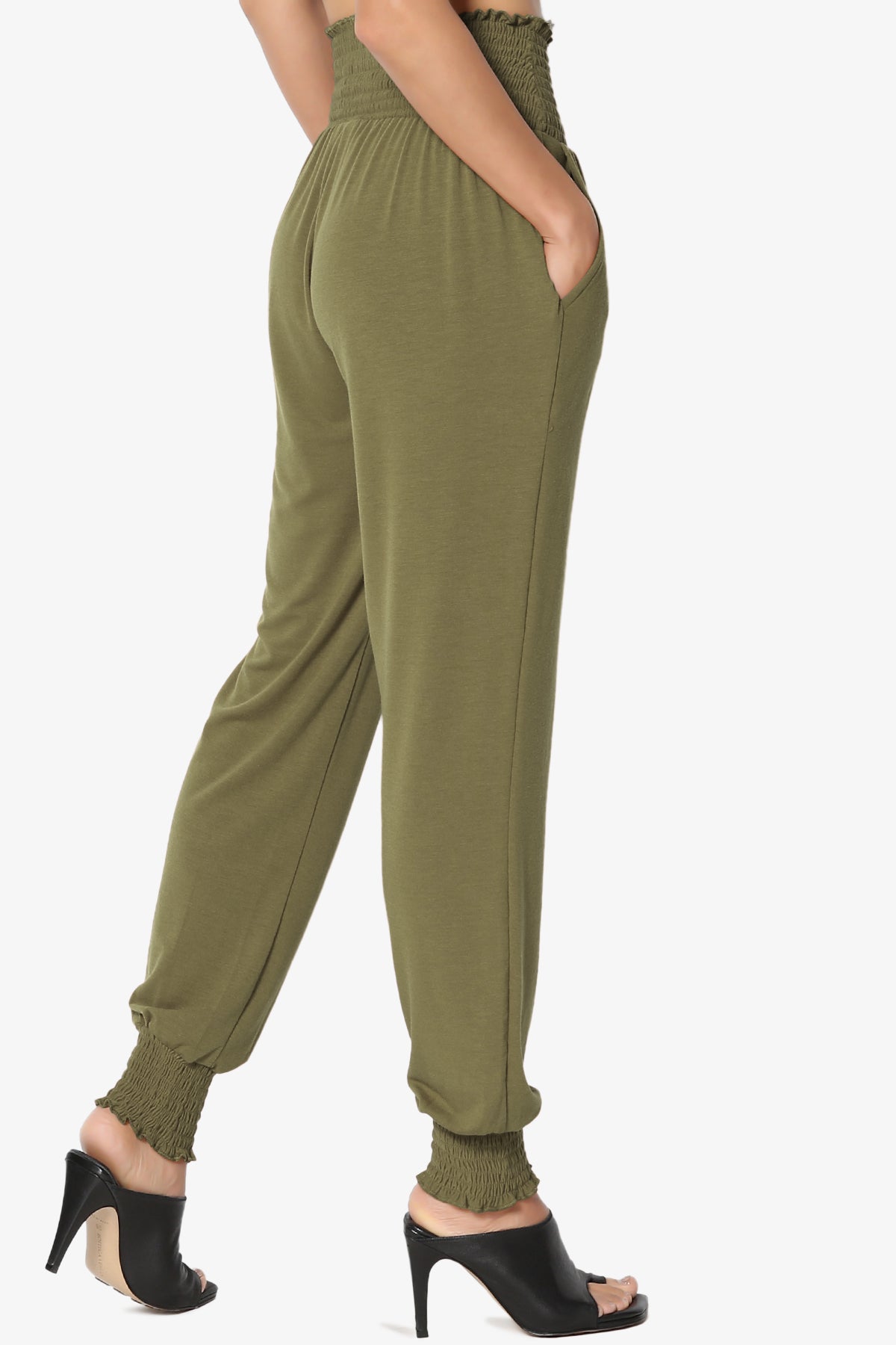 Estella Smocked Waist & Cuff Harem Pants