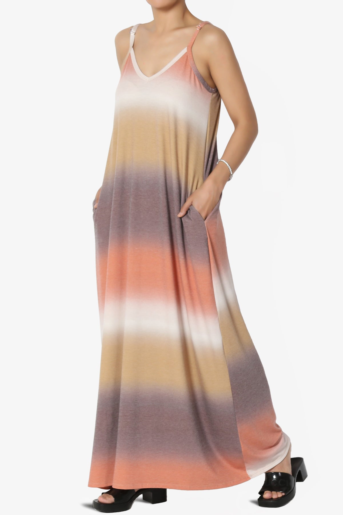 Rowan Tie Dye Spaghetti Strap Maxi Dress