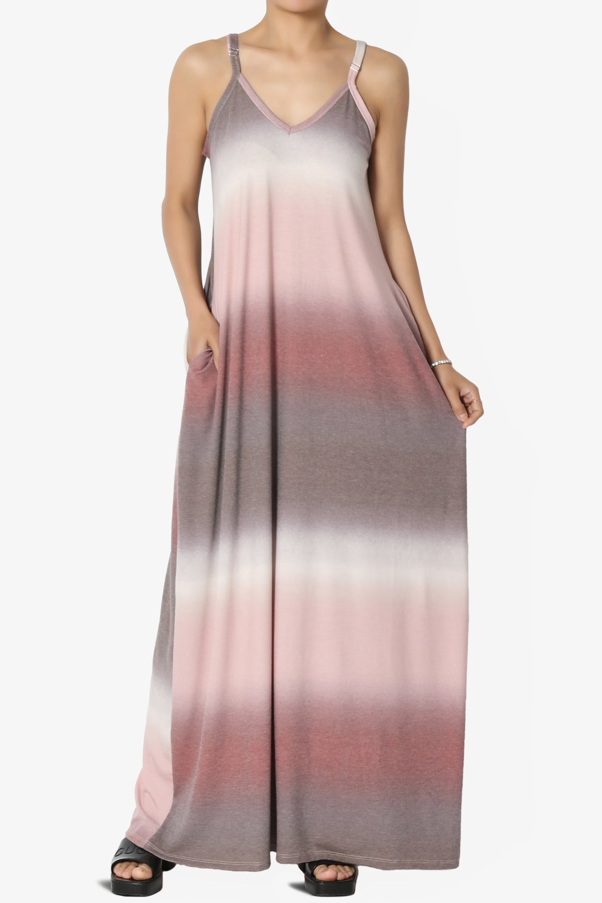 Rowan Tie Dye Spaghetti Strap Maxi Dress