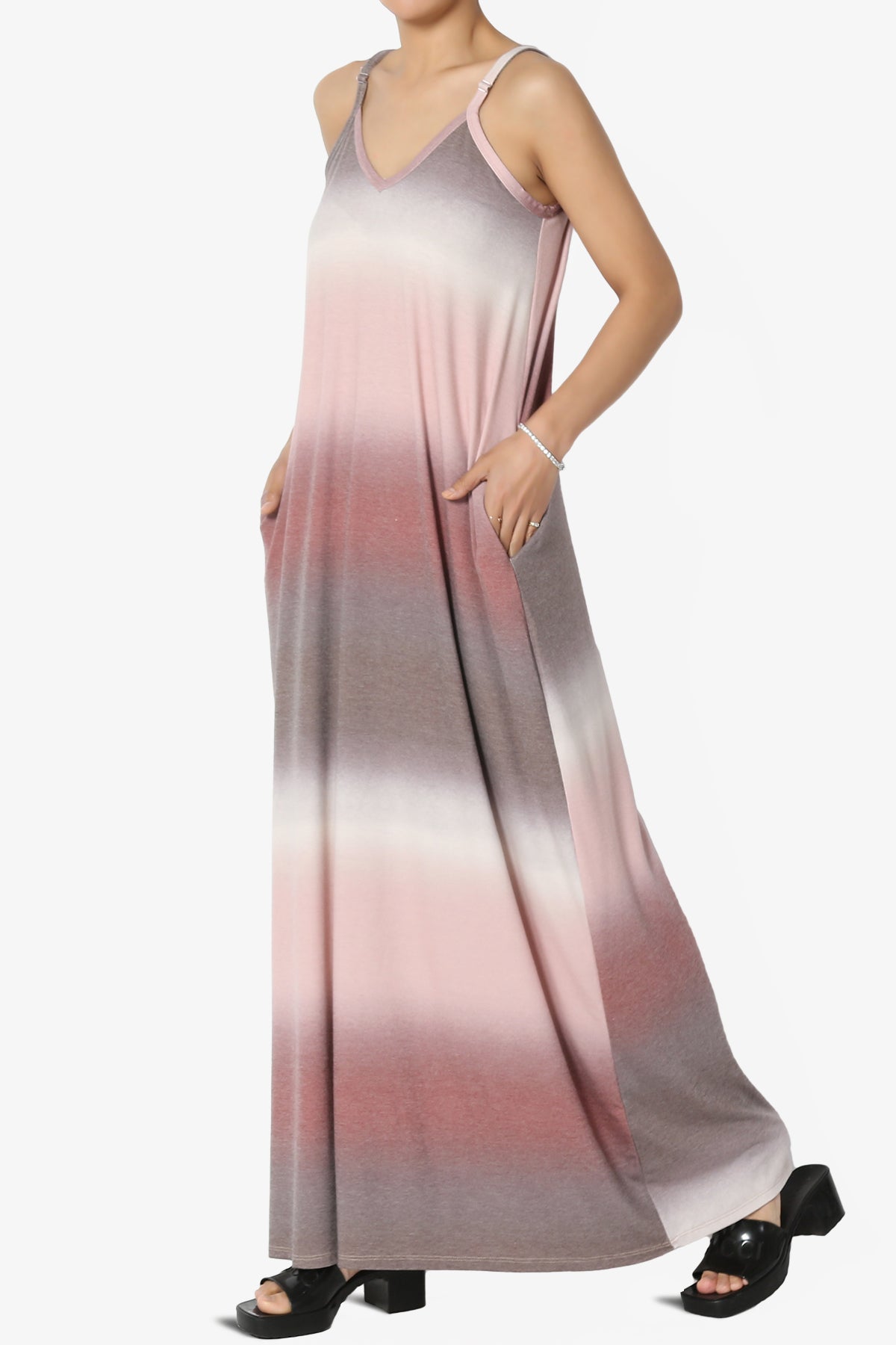 Rowan Tie Dye Spaghetti Strap Maxi Dress