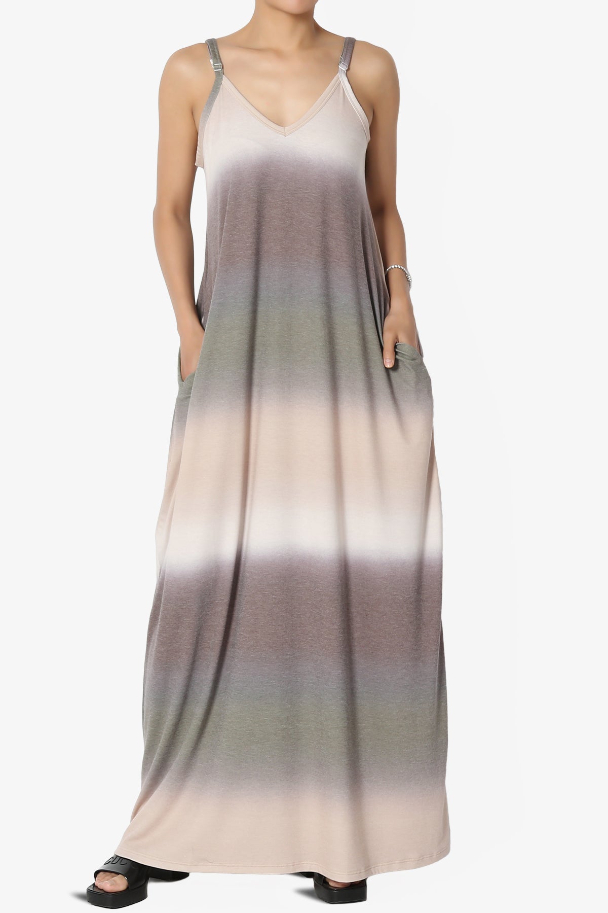 Rowan Tie Dye Spaghetti Strap Maxi Dress