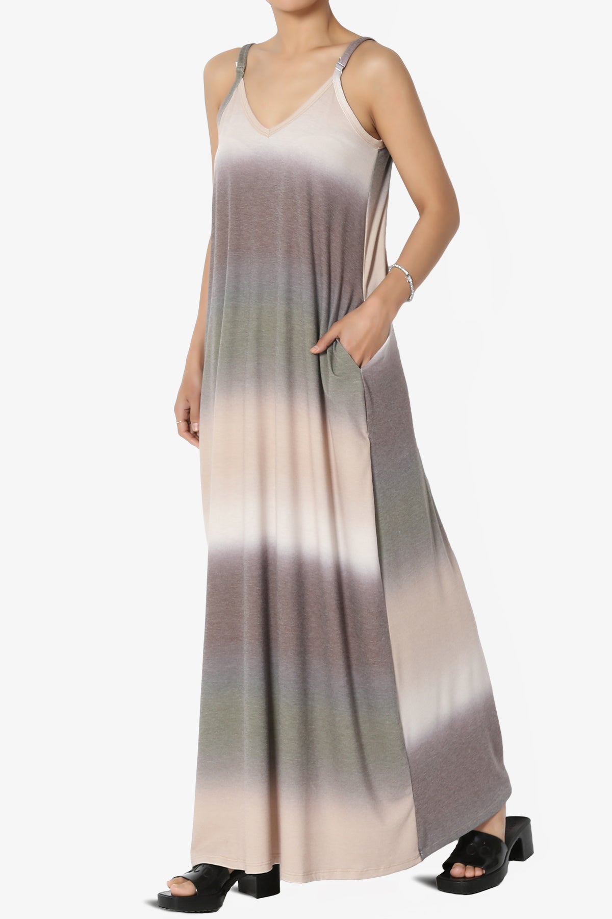 Rowan Tie Dye Spaghetti Strap Maxi Dress