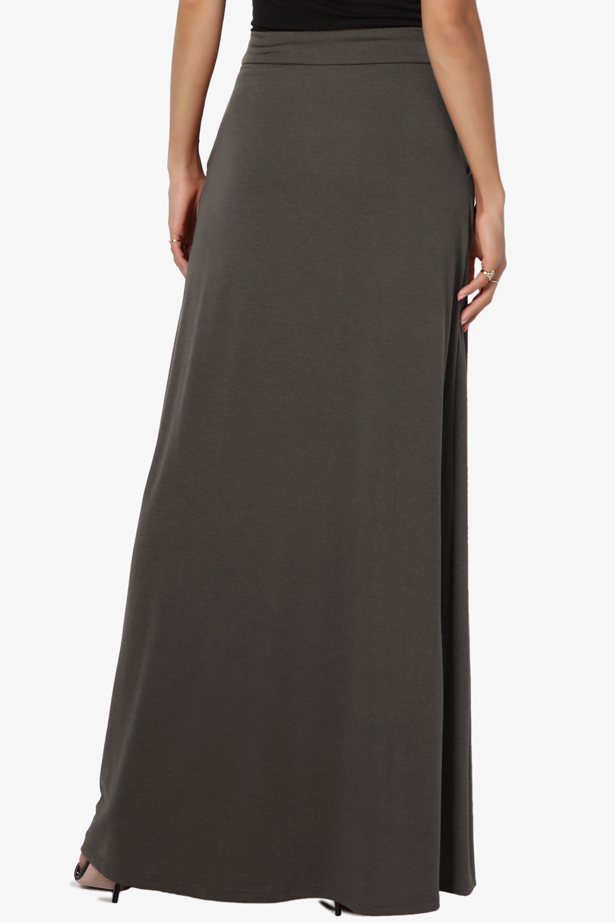 Izzie Drawstring Pocket Jersey Maxi Skirt