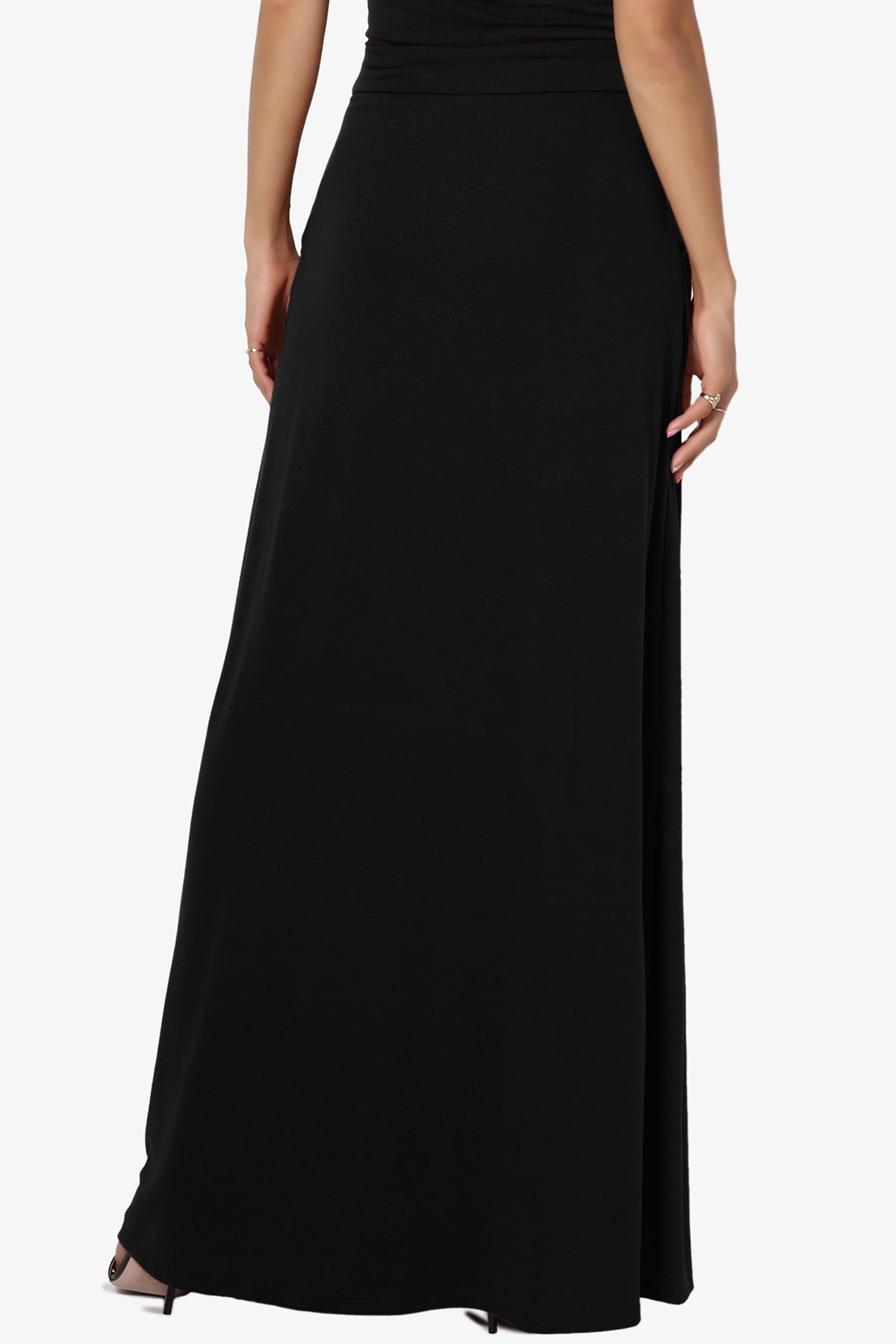 Izzie Drawstring Pocket Jersey Maxi Skirt
